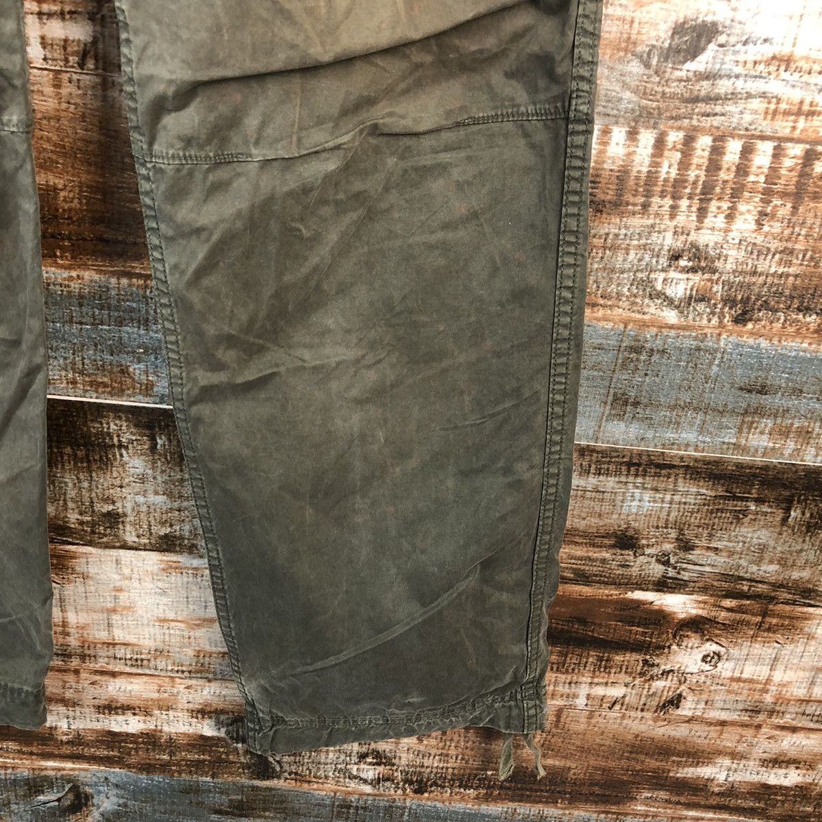 Faded Glory Uniqlo japan Green faded Cargo Multipocket Pants #A2563 Size US 35 - 12 Thumbnail