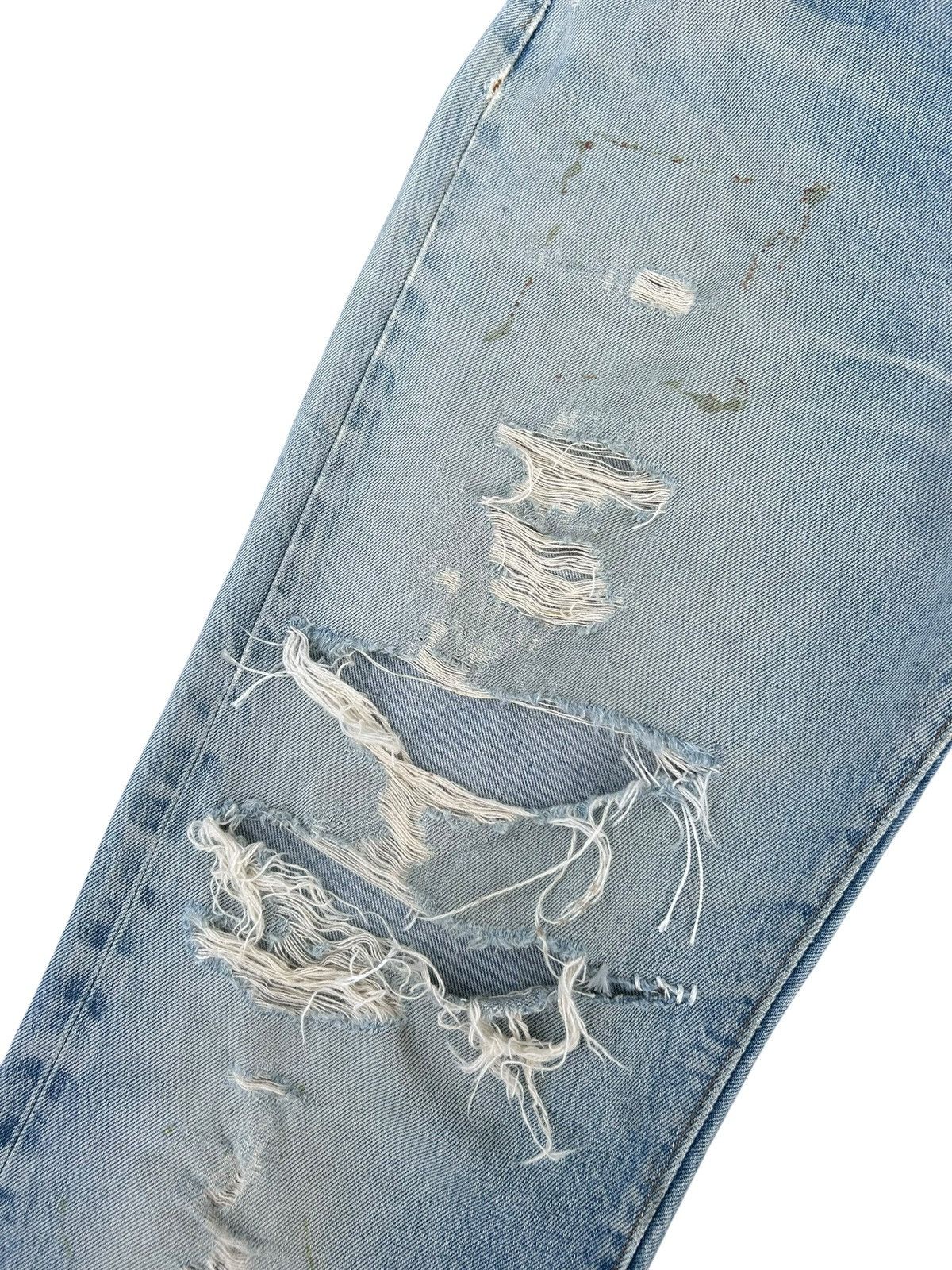 Levi's 80's THRASHED Levi's 524 Reconstructed Repair Denim Size US 34 / EU 50 - 3 Thumbnail