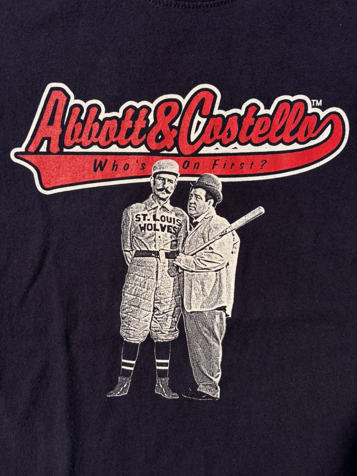 Gildan All U Activewear Abbott Costello Whos On First Y2K Baseball Size US L / EU 52-54 / 3 - 2 Thumbnail