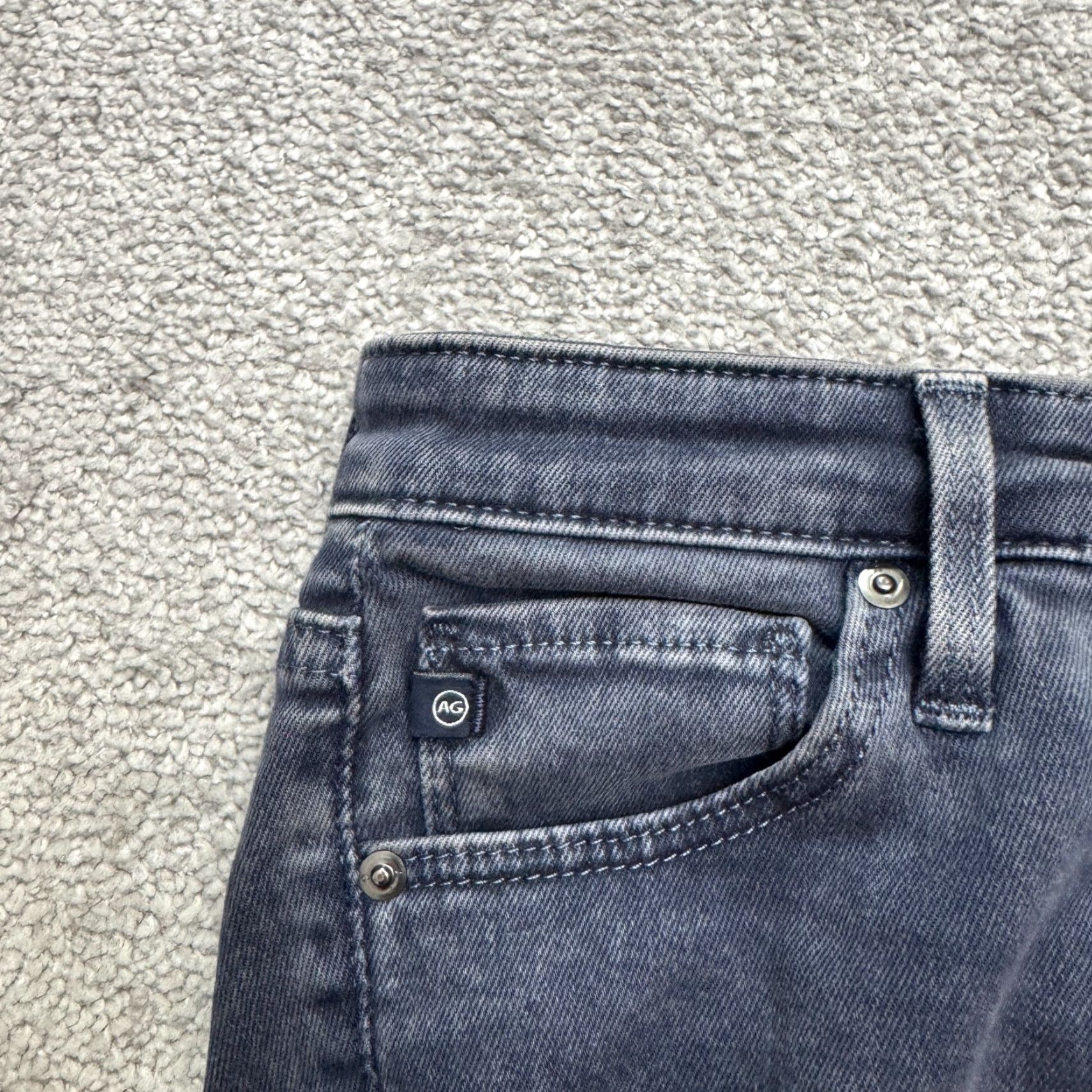 Denime AG Adriano Goldschmied Skinny Jeans Womens 25 Blue Denim Stretch City Streetwear Size 42" / US 20 - 3 Thumbnail