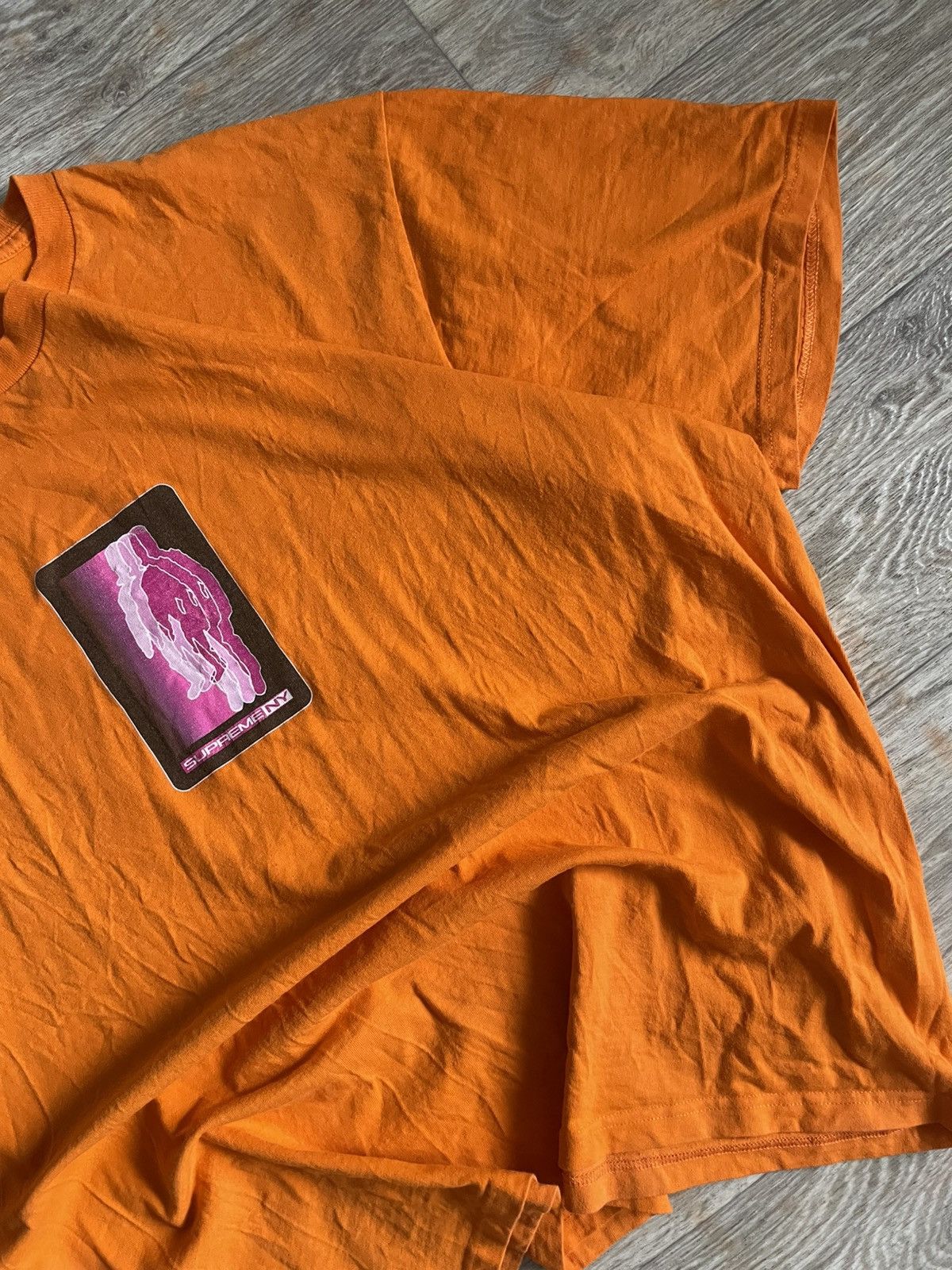 Supreme Supreme Blur T Shirt - Orange Size US XL / EU 56 / 4 - 5 Thumbnail