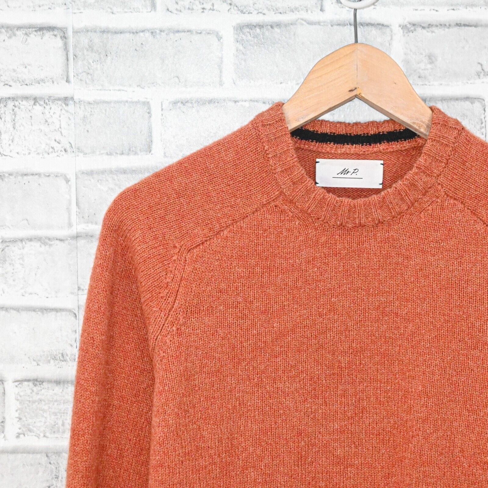 Porter Mr P. Mr Porter Mélange Shetland Wool Sweater Crew orange Size US S / EU 44-46 / 1 - 8 Thumbnail