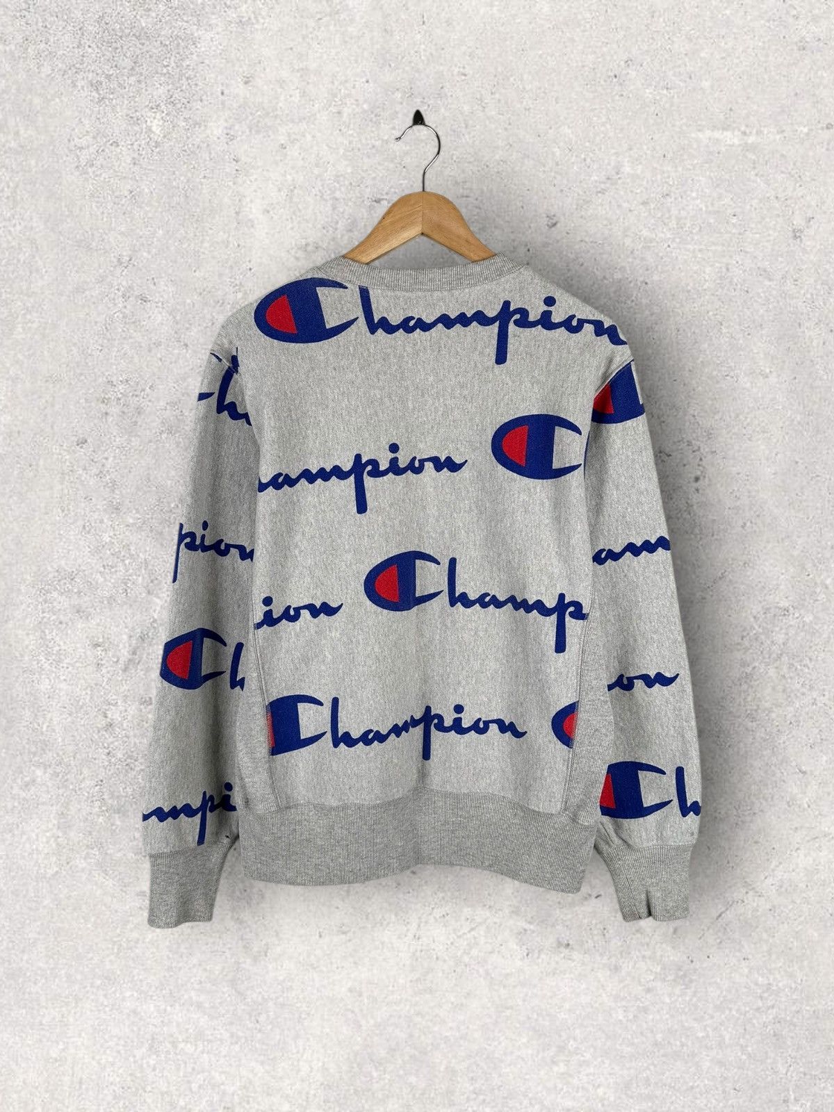 Champion Champion Reverse Weave Up Monogram Logo Sweatshirt Size US L / EU 52-54 / 3 - 2 Thumbnail
