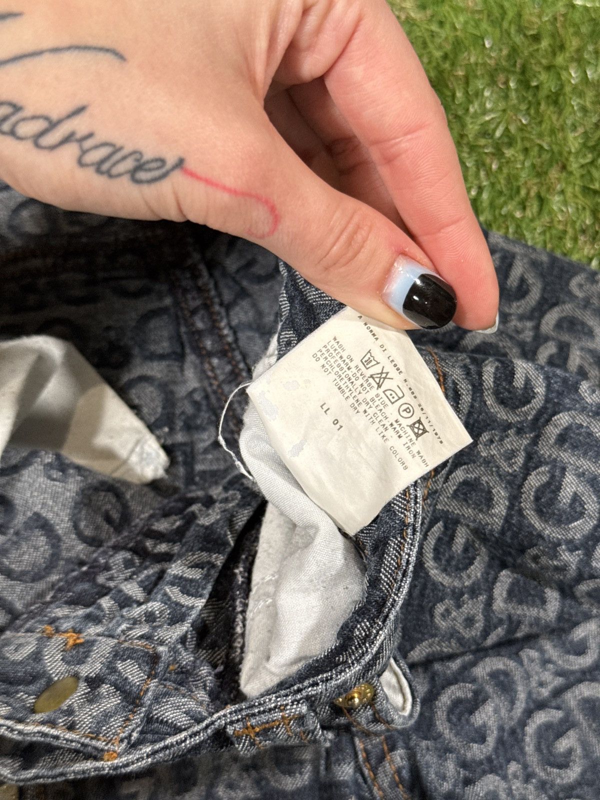 Dolce & Gabbana Dolce & Gabbana D&G Monogram Denim Jeans Vintage 29 Size 29" - 9 Thumbnail