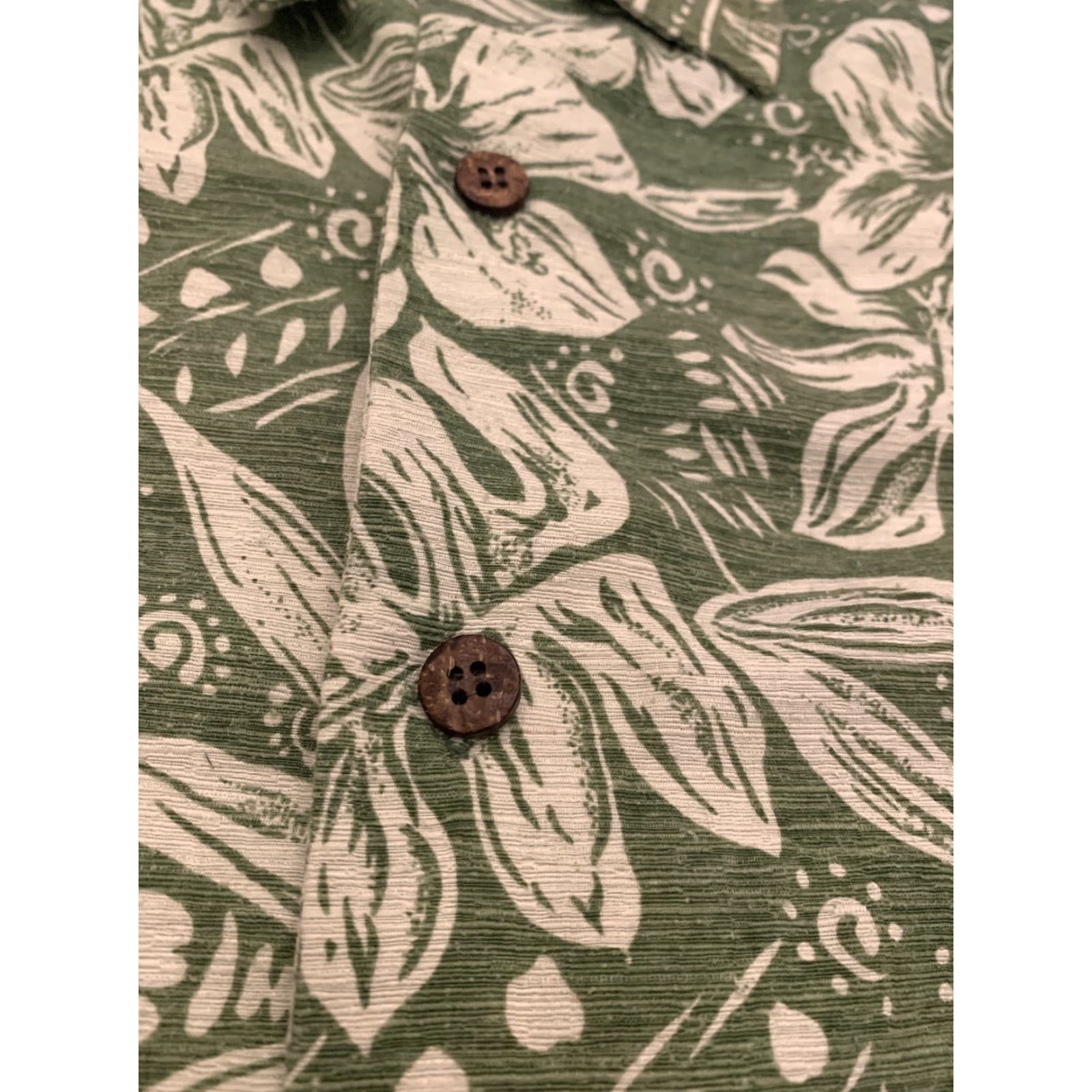 Bill Blass VINTAGE Bill Blass Silk Shirt Hawaiian Button-Down 2XL Short Sleeve Green Mens XXL Size US XXL / EU 58 / 5 - 4 Thumbnail