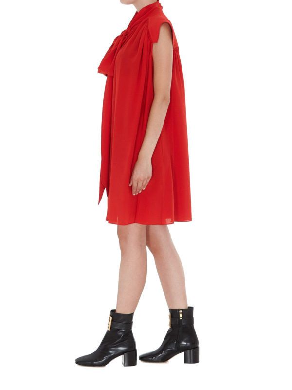 Givenchy o1y0925 Mini Dress in Red Size M / US 6-8 / IT 42-44 - 3 Thumbnail