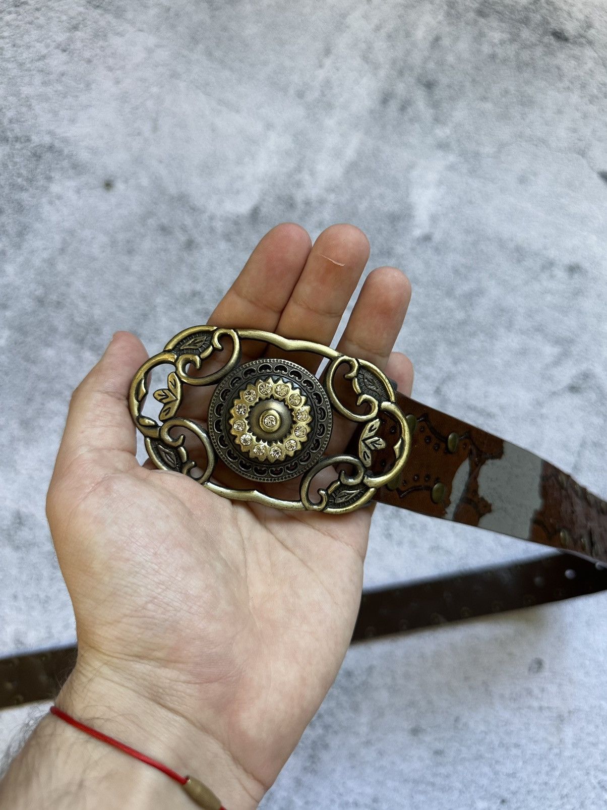 Japanese Brand Vintage Distressed Hysteric Style Belt Y2K Metal Logo Size ONE SIZE - 3 Thumbnail