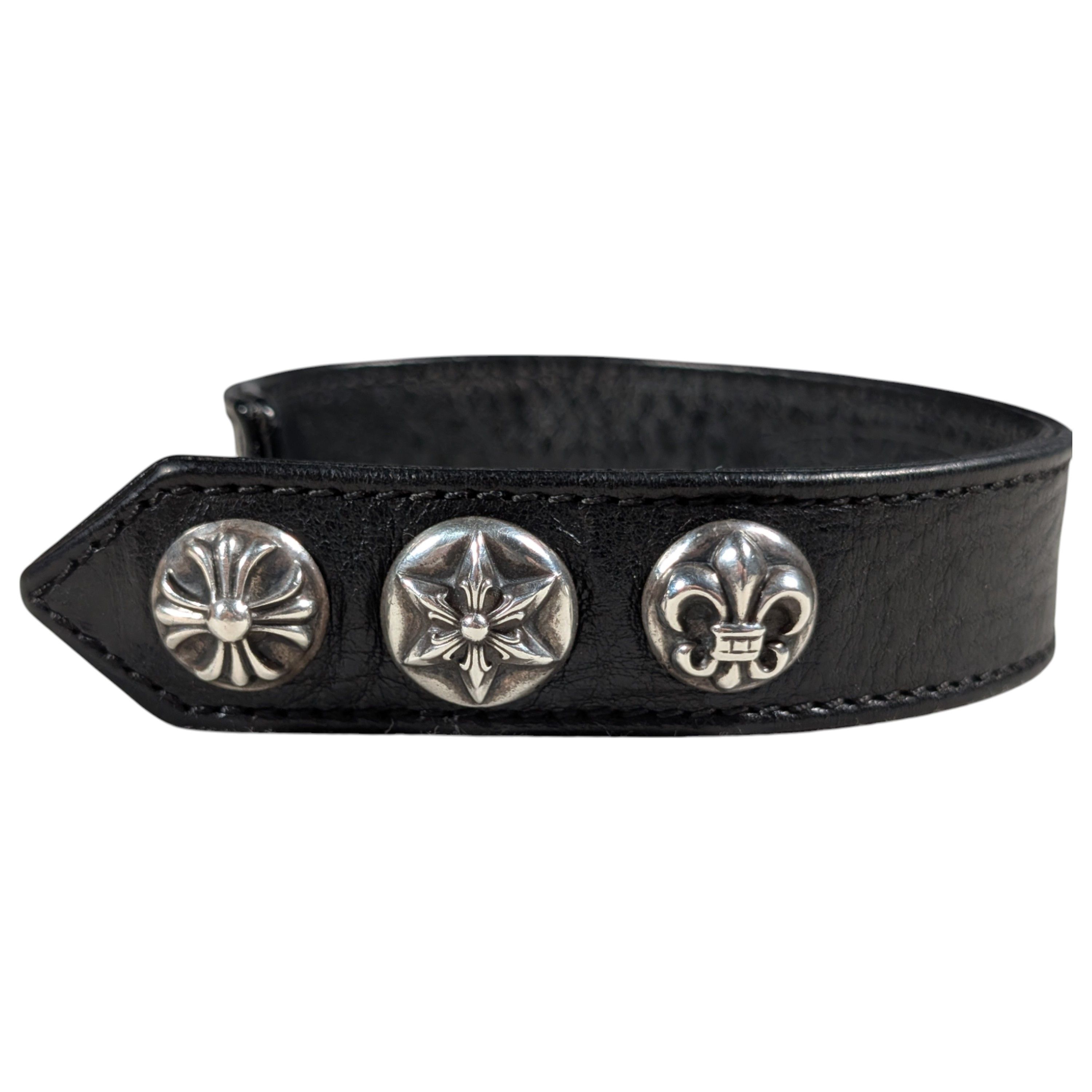 Chrome Hearts CH Multi Ball Stud Leather Bracelet Size ONE SIZE - 4 Thumbnail