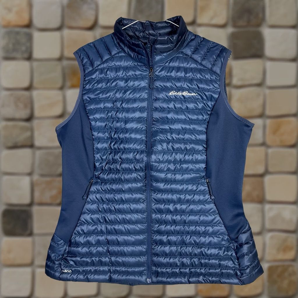 Eddie Bauer Eddie Bauer Vest Womens L First Ascent EB800 Pertex Quantum Down Quilted Puffer Vest Size L / US 10 / IT 46 - 1 Thumbnail