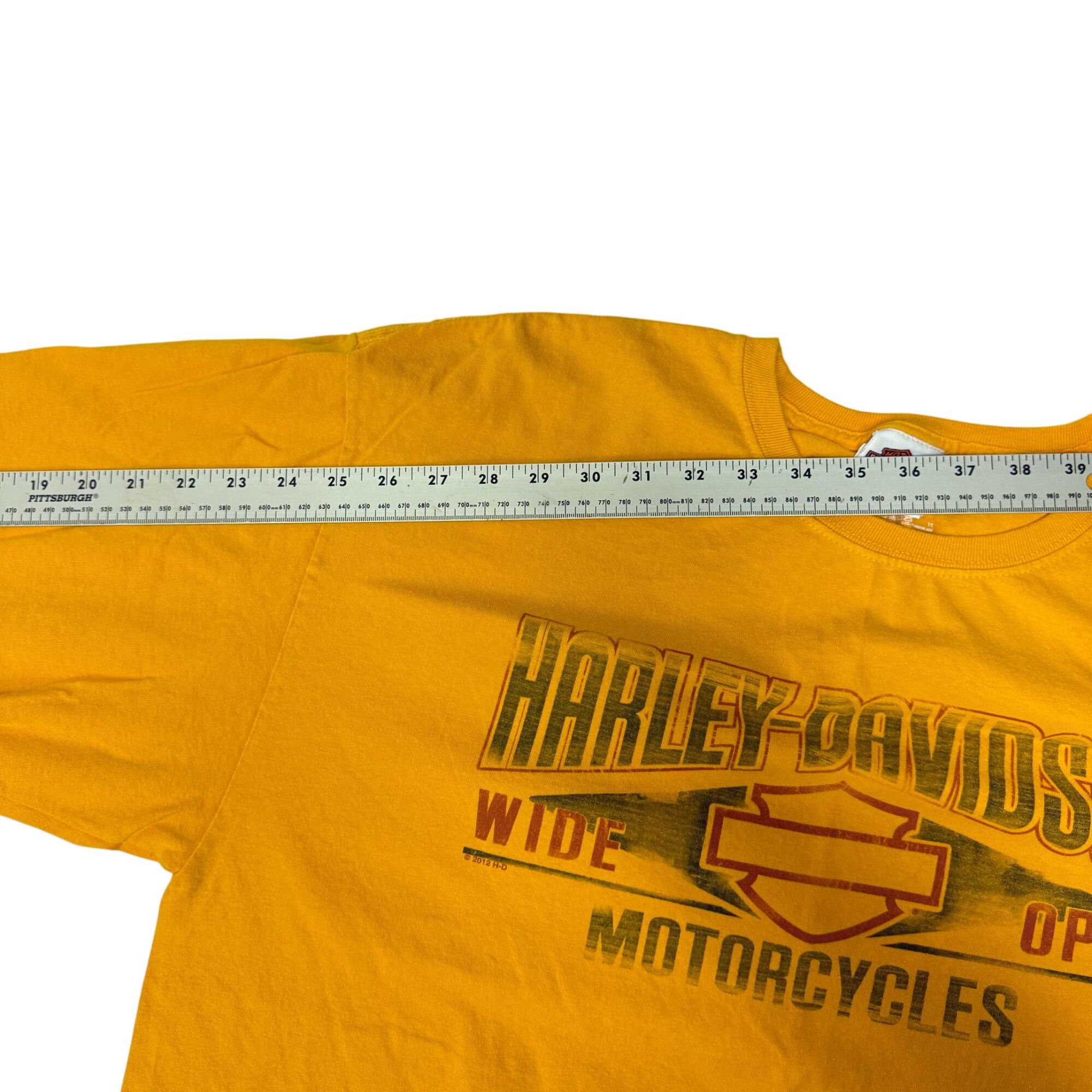 Harley Davidson H-D Motorcycle Chesapeake Maryland Biker SPELLOUT L/S Shirt Size US XL / EU 56 / 4 - 10 Thumbnail