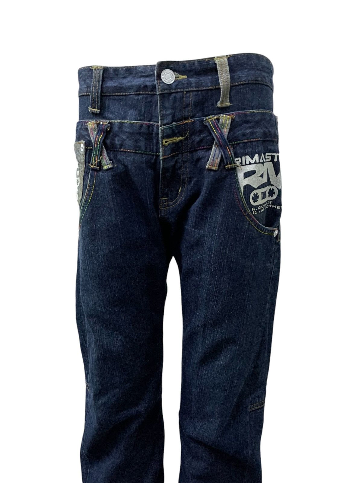 Japanese Brand Rimaster Japan Double Waist Loose Jeans Size US 32 / EU 48 - 4 Thumbnail