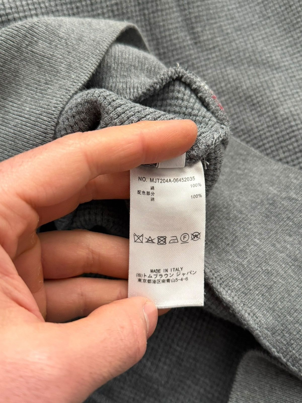 Thom Browne Heavy Engineered Waffle Zip Bar Thermal Hoodie Size US M / EU 48-50 / 2 - 12 Thumbnail