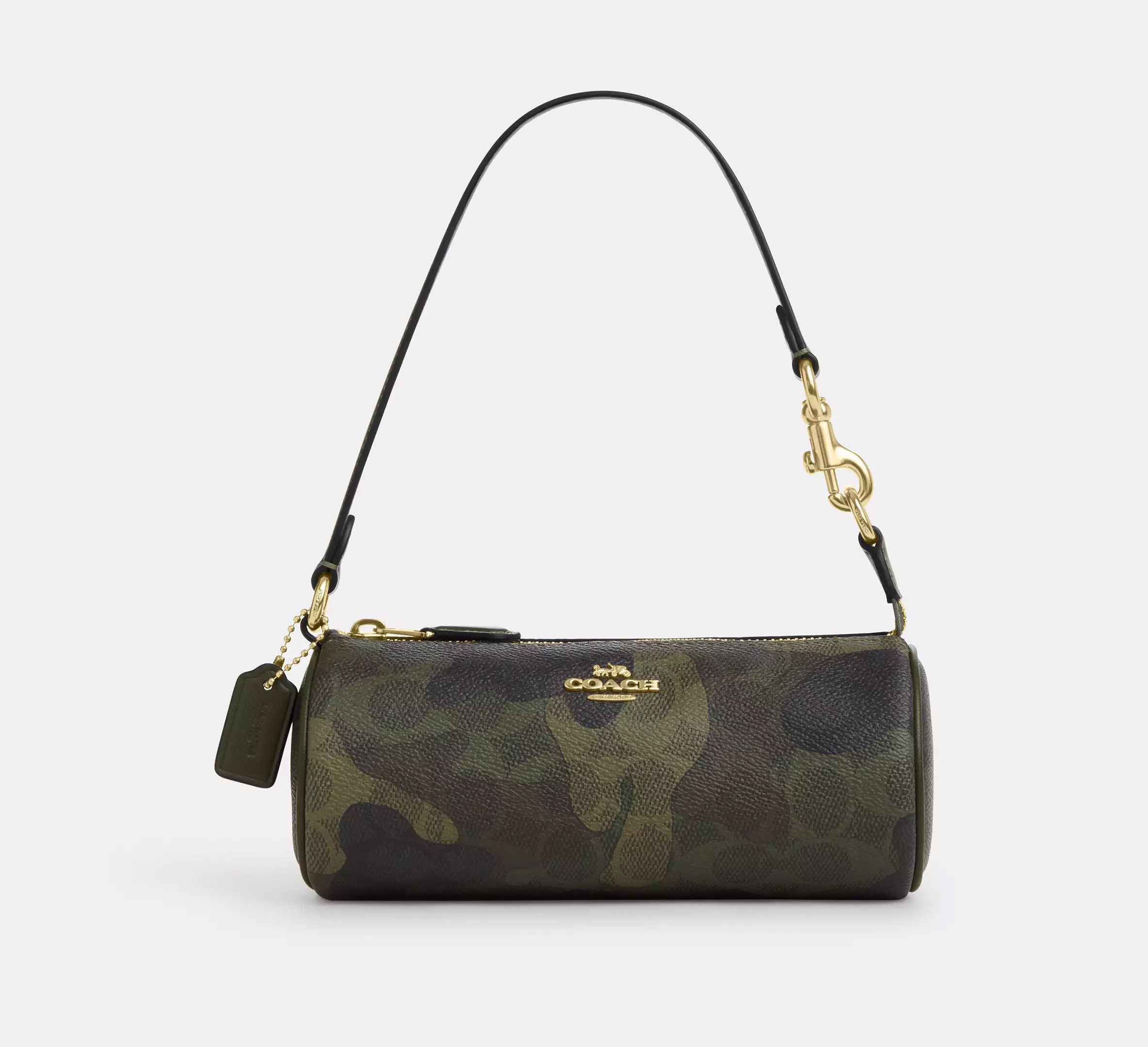 Coach barrel bag signature sales