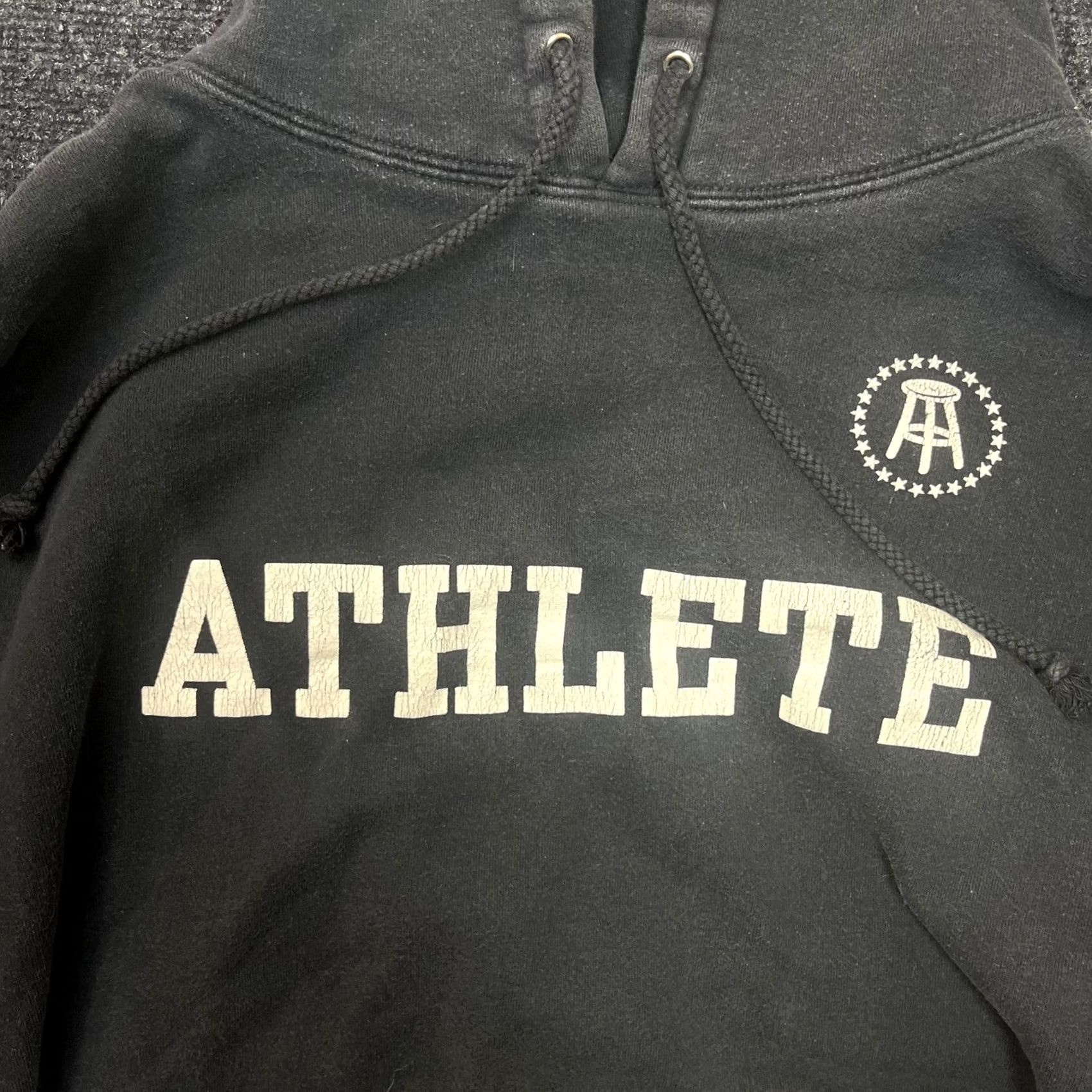Vintage Barstool Sports Athlete Hoodie Mens Large Black Pullover Sweatshirt Fleece Size US L / EU 52-54 / 3 - 2 Thumbnail