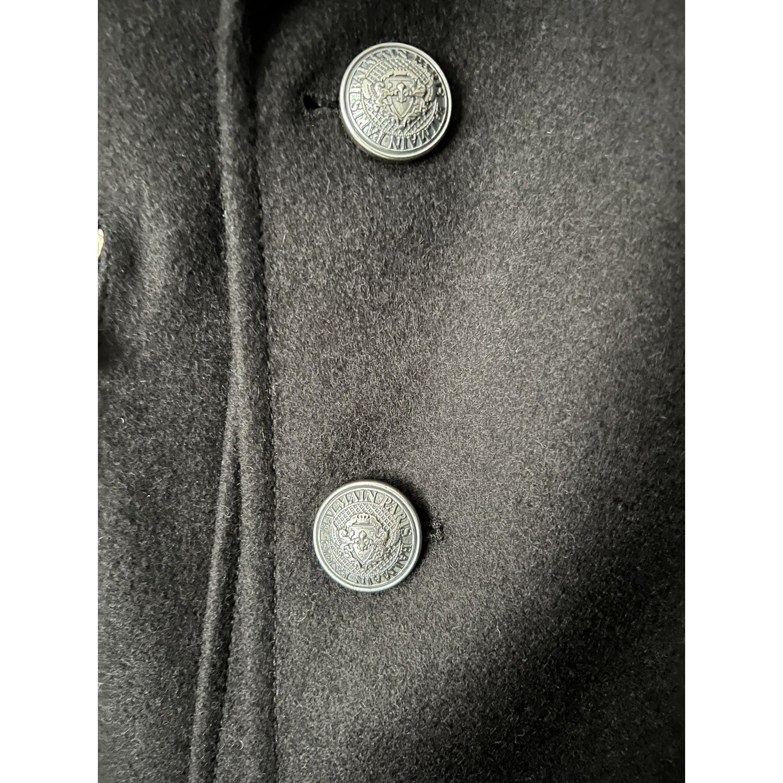 Balmain Balmain Double Breasted Biker Peacoat/Blazer Size 48R - 11 Thumbnail