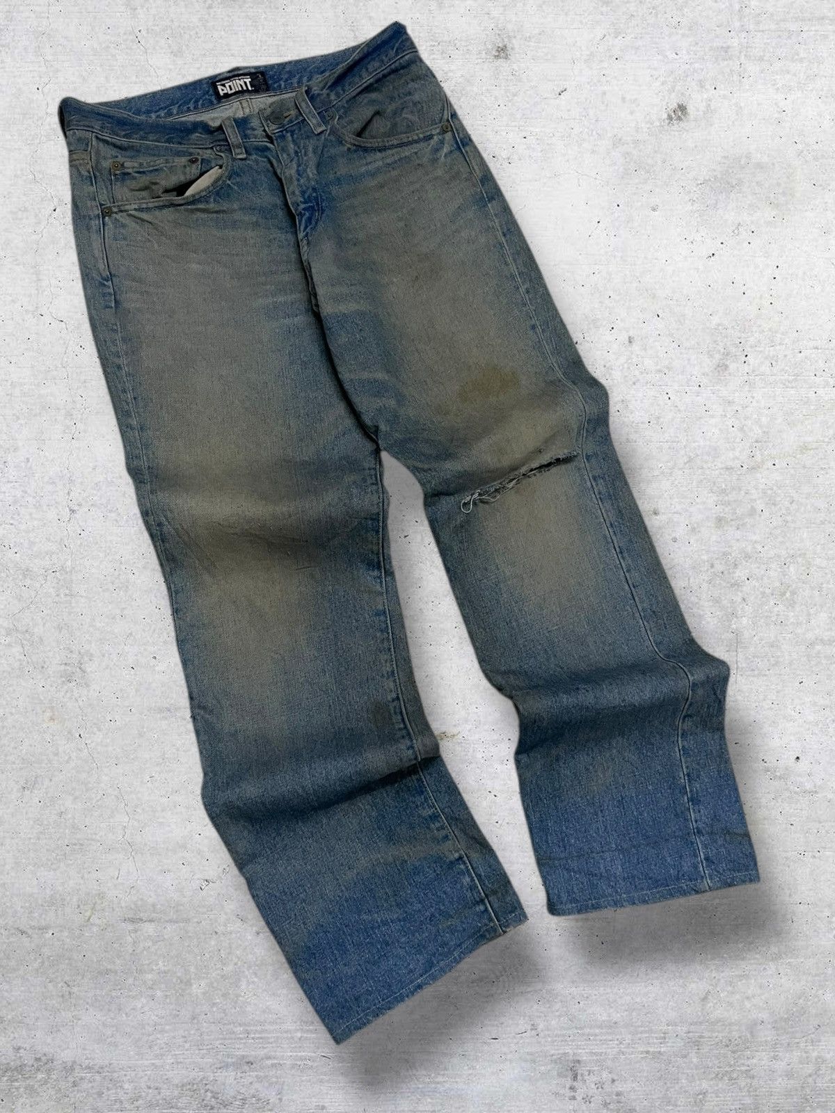 Hysteric Glamour RARE VINTAGE POINT OPERATION JAPAN DESIGNER MUDWASH STYLE Size US 29 - 2 Thumbnail