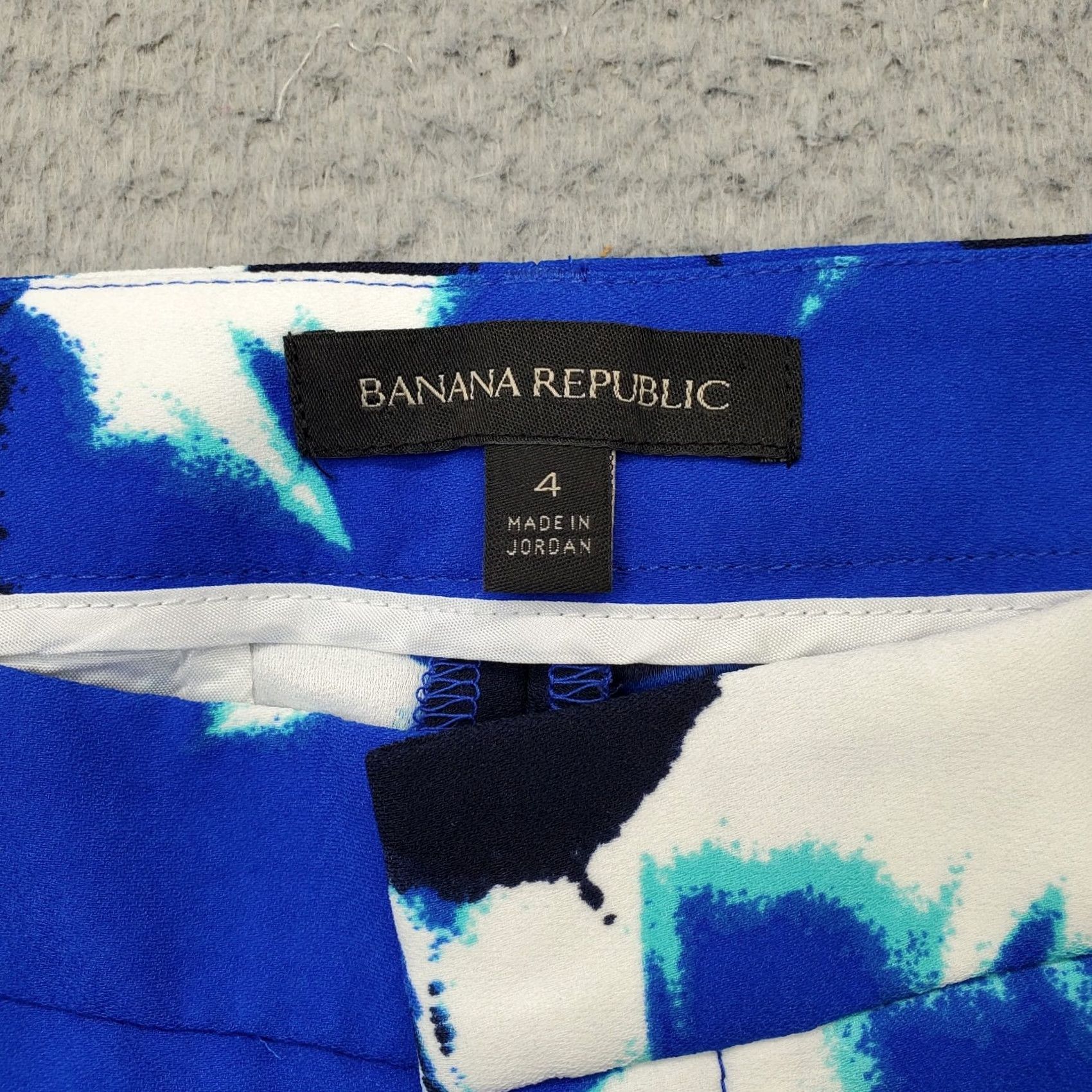 Banana Republic Banana Republic Blake Pants Womens 4 Multi Floral Wide Leg Mid Rise Zip Fly Size 27" / US 4 / IT 40 - 7 Thumbnail