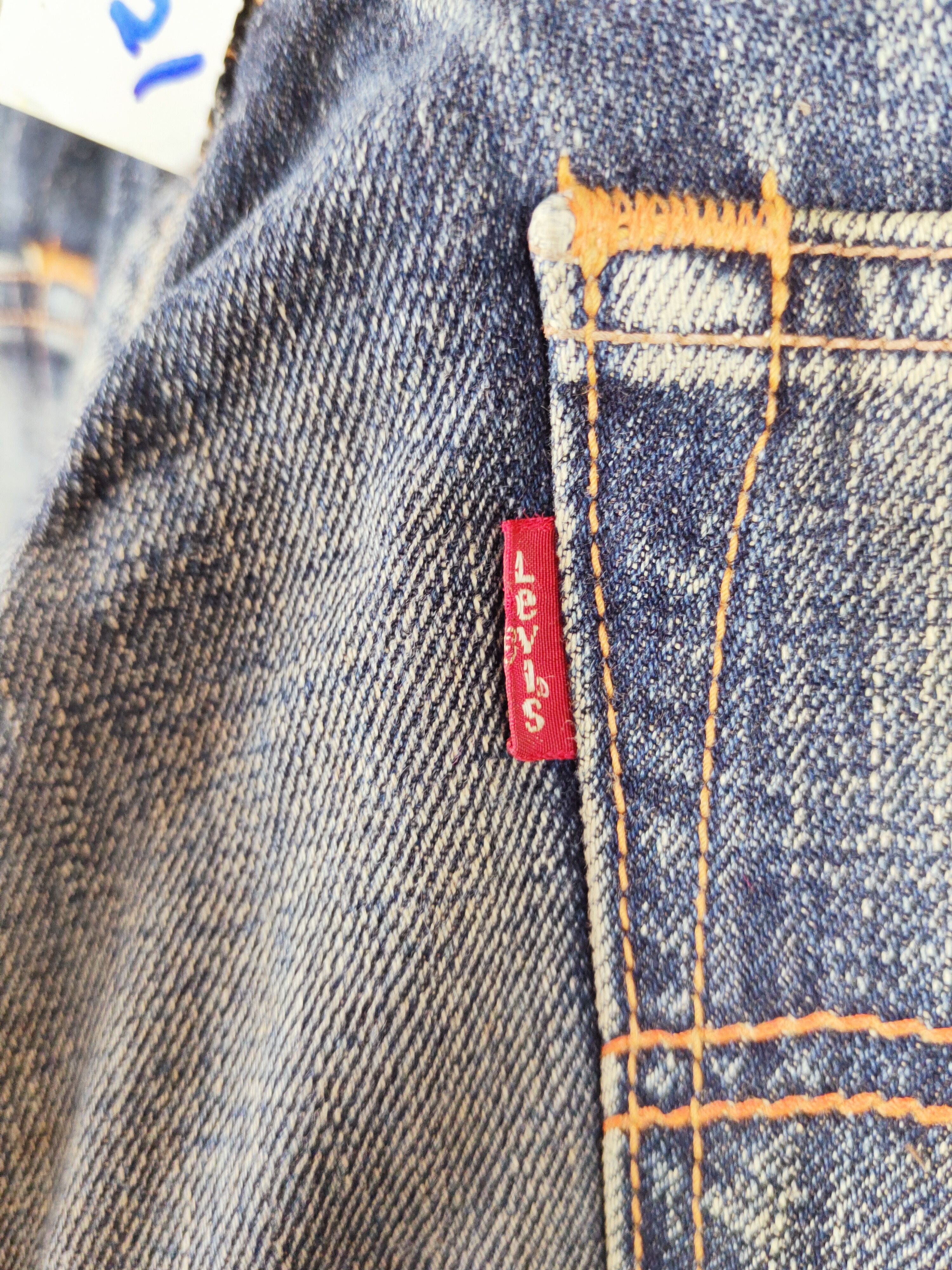 Levi's DL Levi's Dark Blue Faded Distressed Ripped Jeans #W021 Size US 34 / EU 50 - 8 Thumbnail