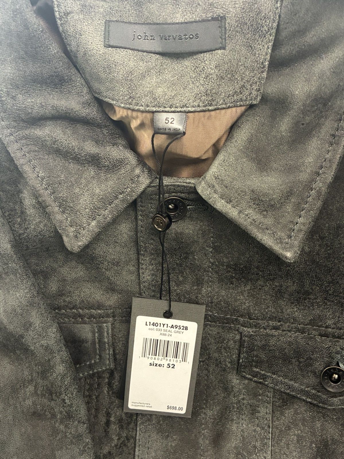 John Varvatos Andrew Trucker Jacket EU 52 USA 42 Size US L / EU 52-54 / 3 - 14 Thumbnail