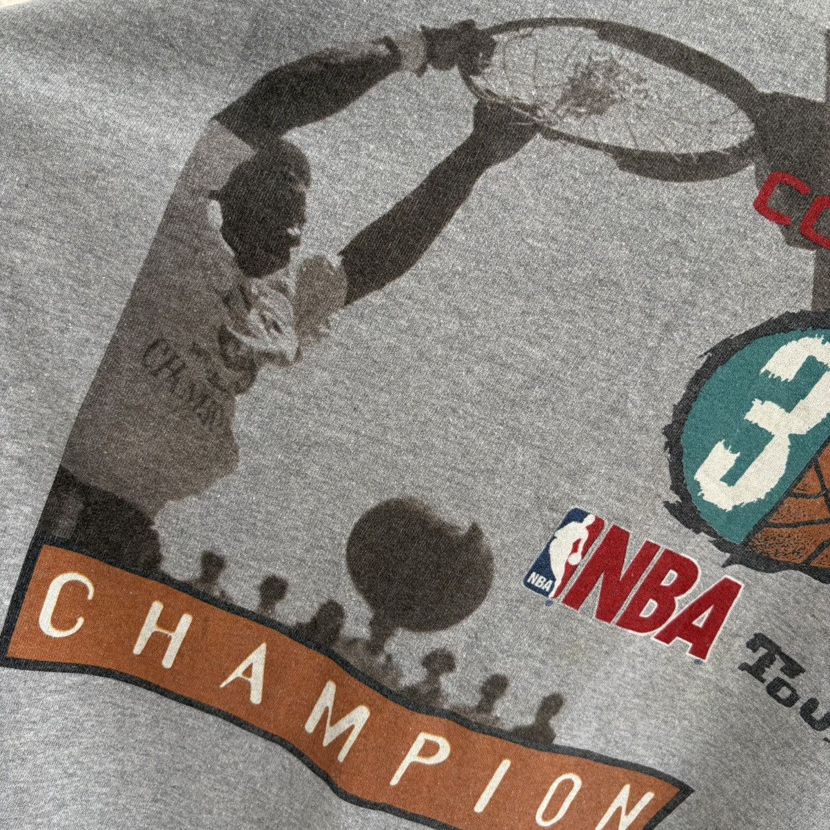 NBA 1996 NBA Converse Sweatshirt Vintage Baggy Rap Style Size US XL / EU 56 / 4 - 4 Thumbnail