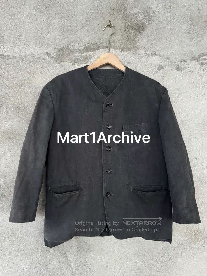 Comme des Garcons Comme Des Garcons Collar Button Washed Gray Oversized Blaz Size S / US 4 / IT 40 - 1 Thumbnail