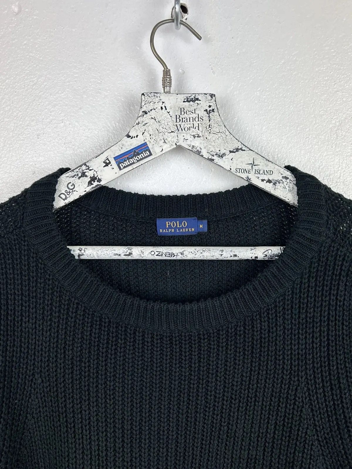 Polo Ralph Lauren Polo By Ralph Lauren Oversized Knitwear Sweater In Black Size M / US 6-8 / IT 42-44 - 2 Thumbnail
