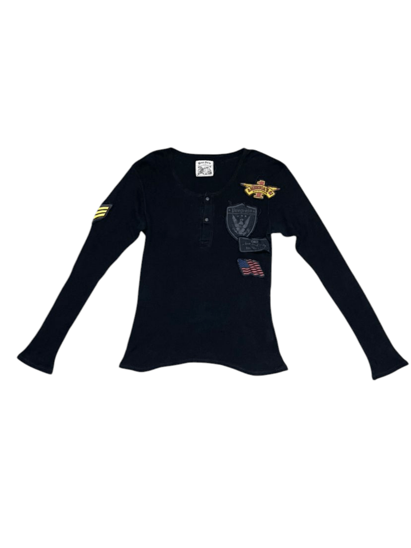Japanese Brand Burden Patches Sweatshirt Size L / US 10 / IT 46 - 1 Thumbnail