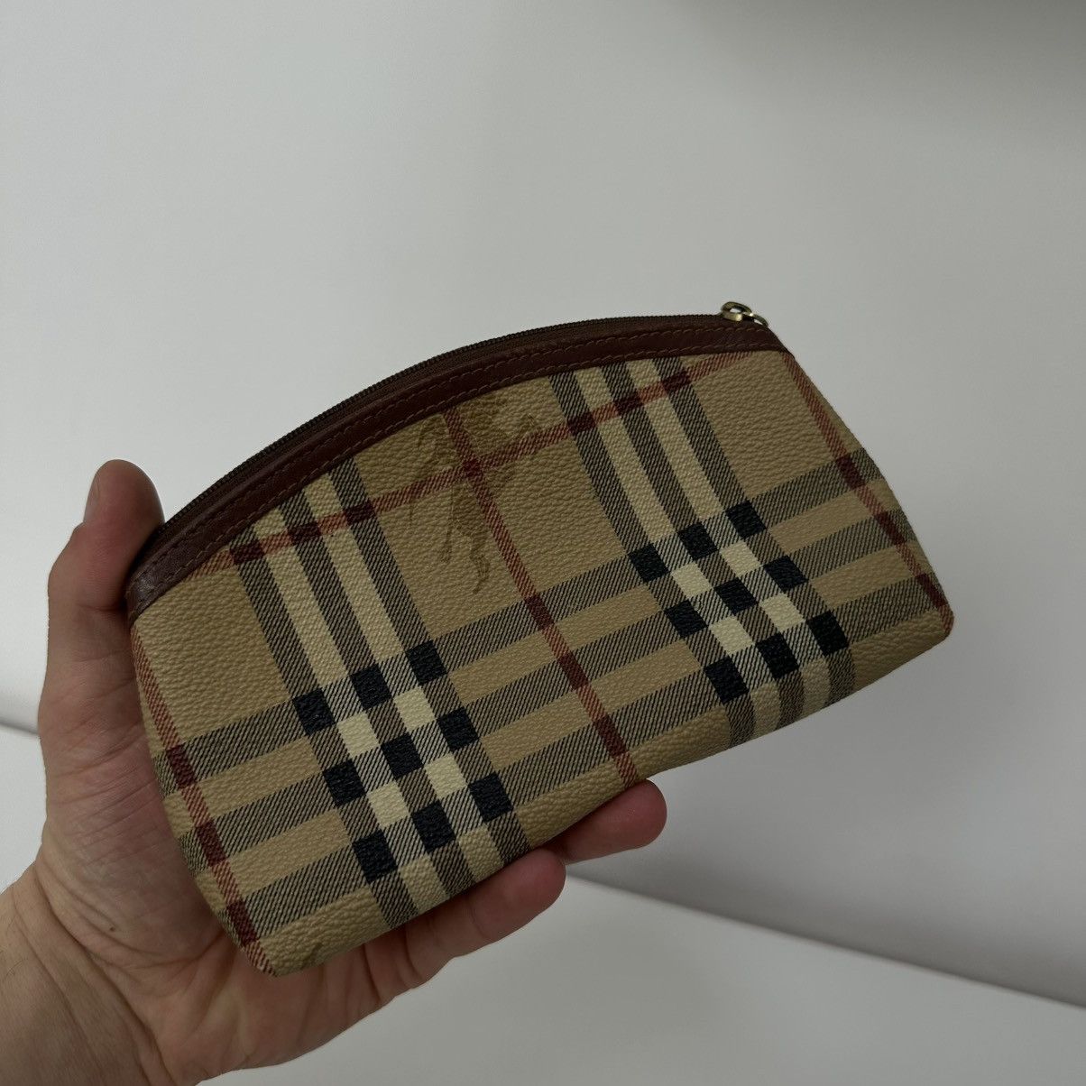 Burberry Vintage Burberry Cosmetic Pouch Bag Size ONE SIZE - 3 Thumbnail