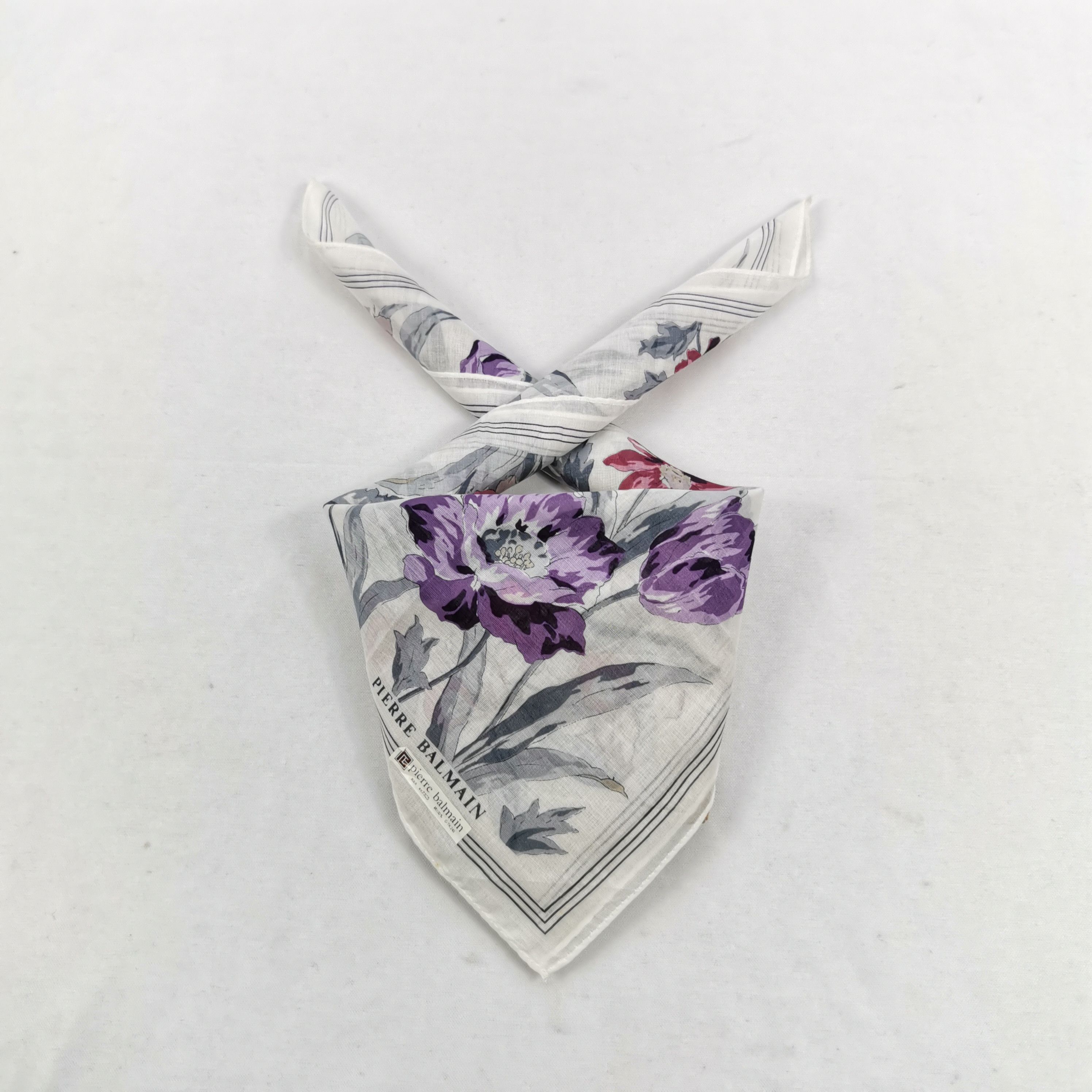 Japanese Brand Vintage Pierre Balmain Handkerchief Neckerchief Bandana Size ONE SIZE - 3 Thumbnail