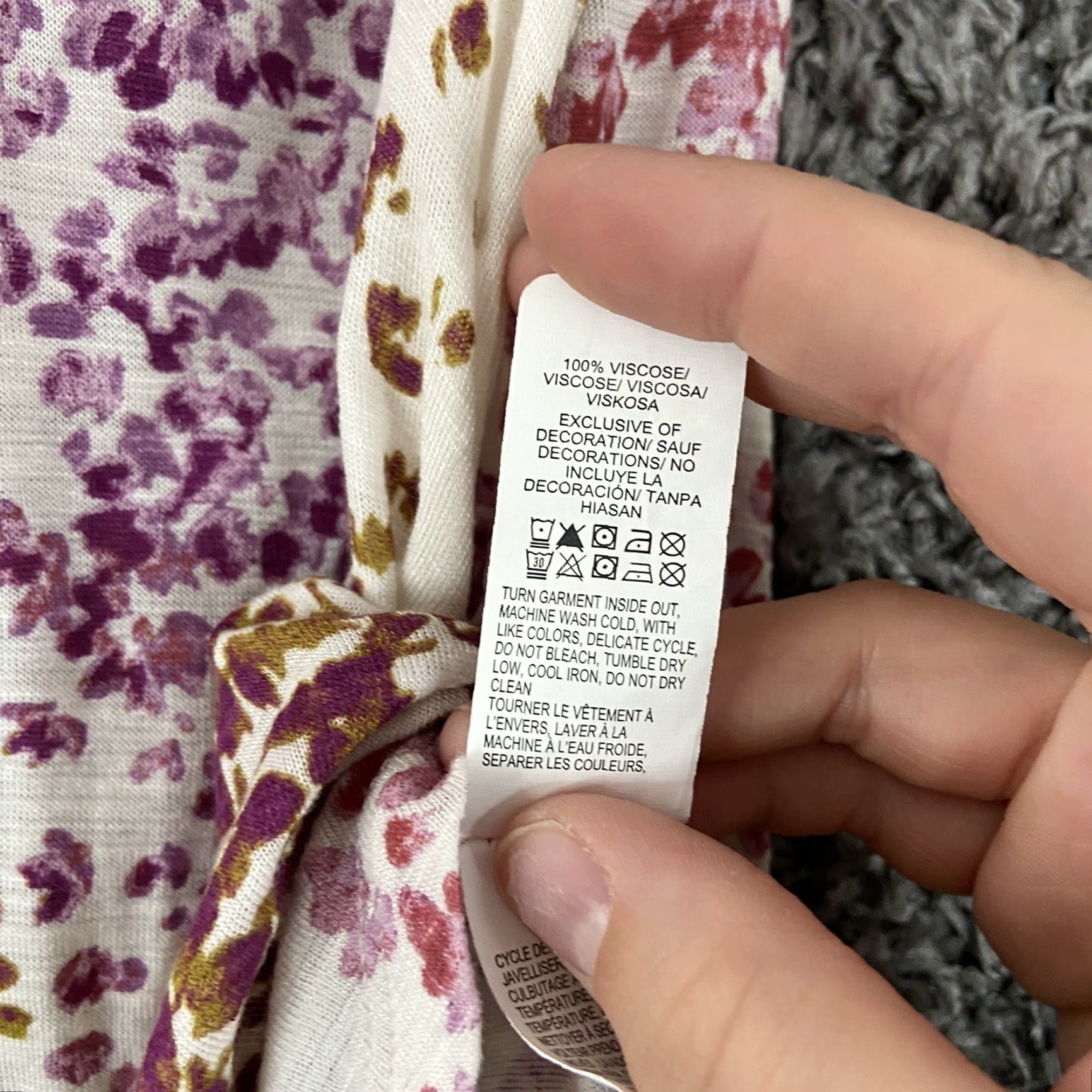 Lucky Brand Lucky Brand Women’s S Blouse Floral Multicolor Short Sleeves Size S / US 4 / IT 40 - 7 Thumbnail
