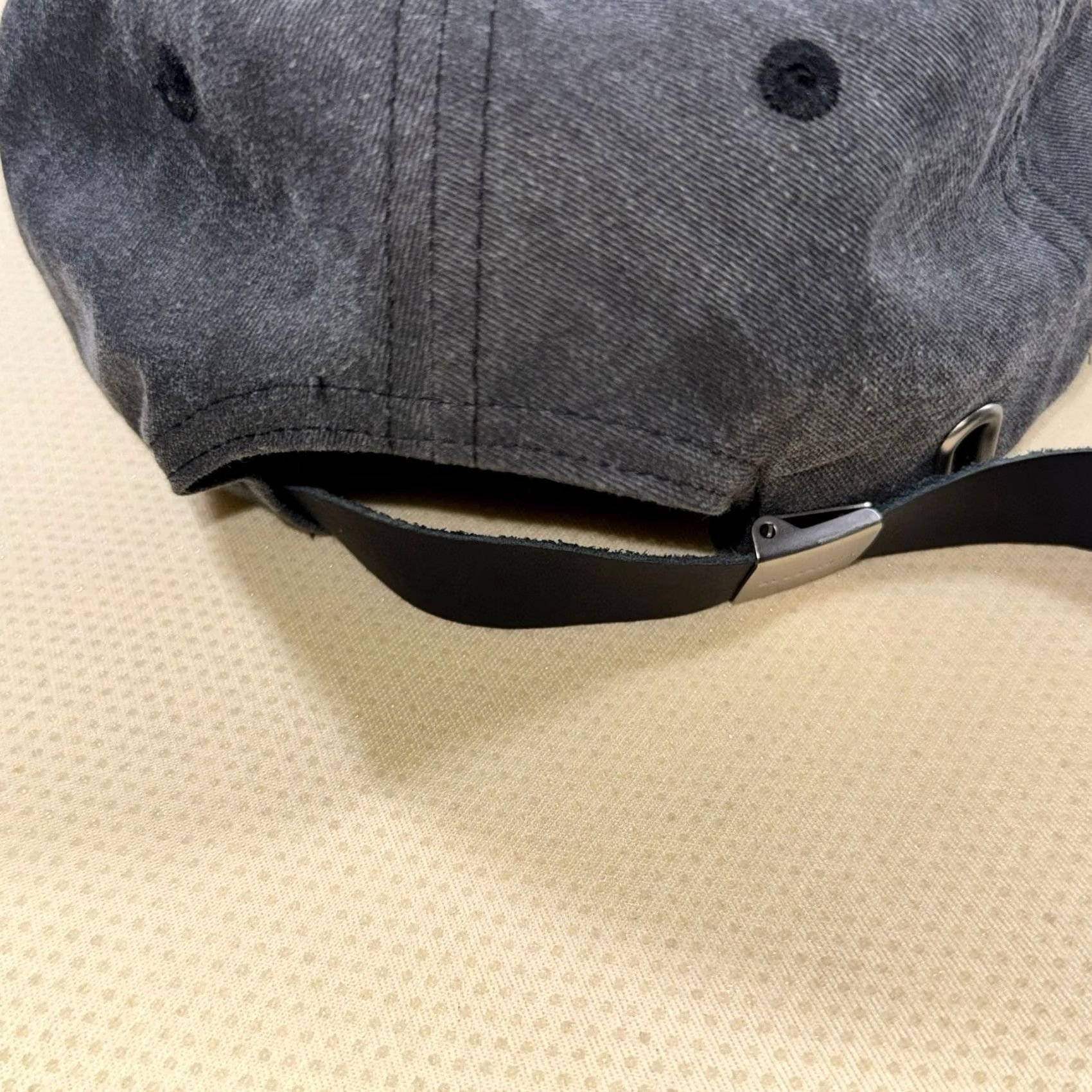 Allsaints AllSaints Baseball Cap Washed Black Embroidered Logo Designer Casual Adjustable One Size Cotton Twill Unisex Adults Size ONE SIZE - 2 Thumbnail