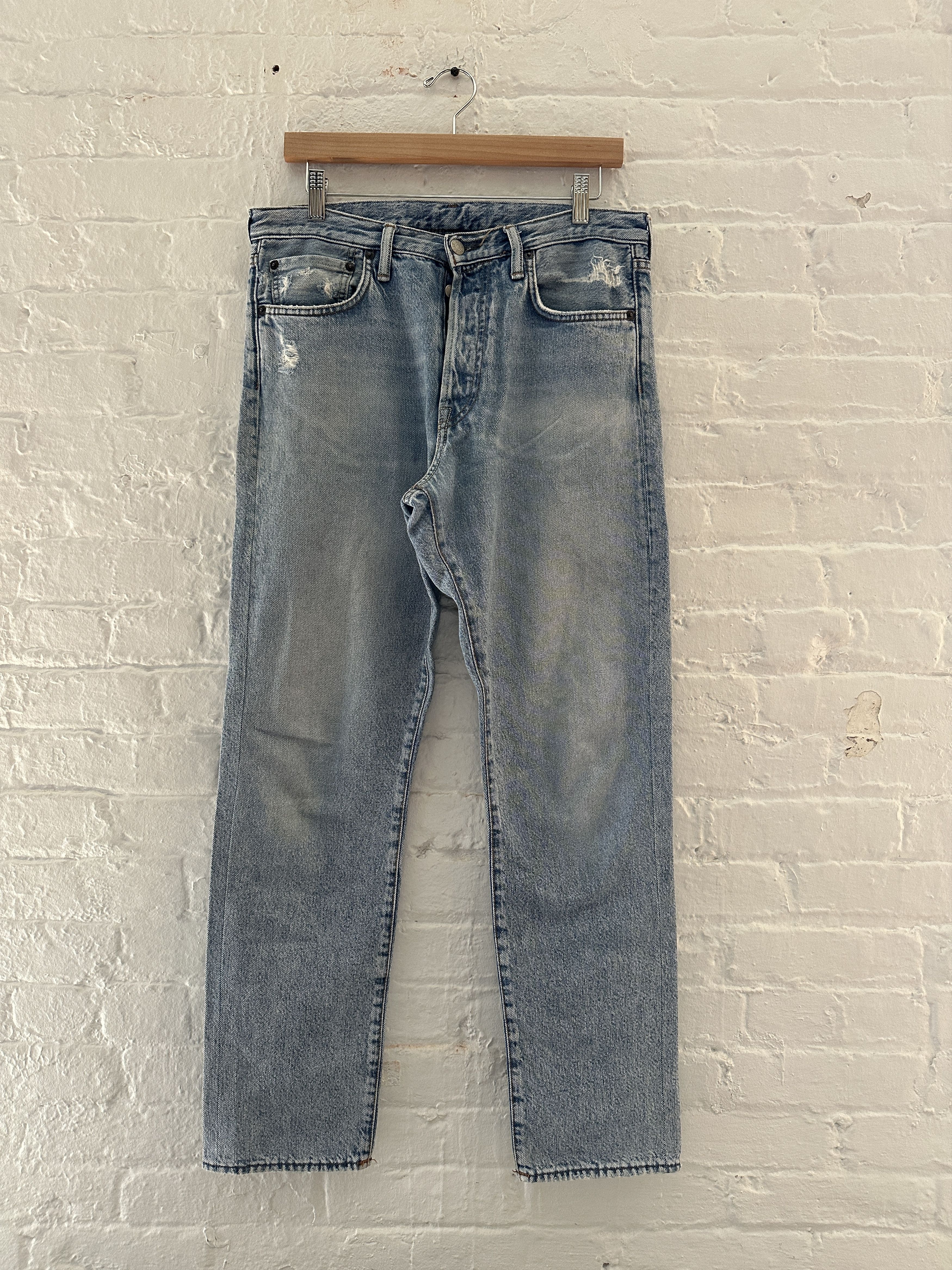 Acne Studios Acne Studios 1996 Light Blue Trash Jeans Size US 32 / EU 48 - 1 Thumbnail