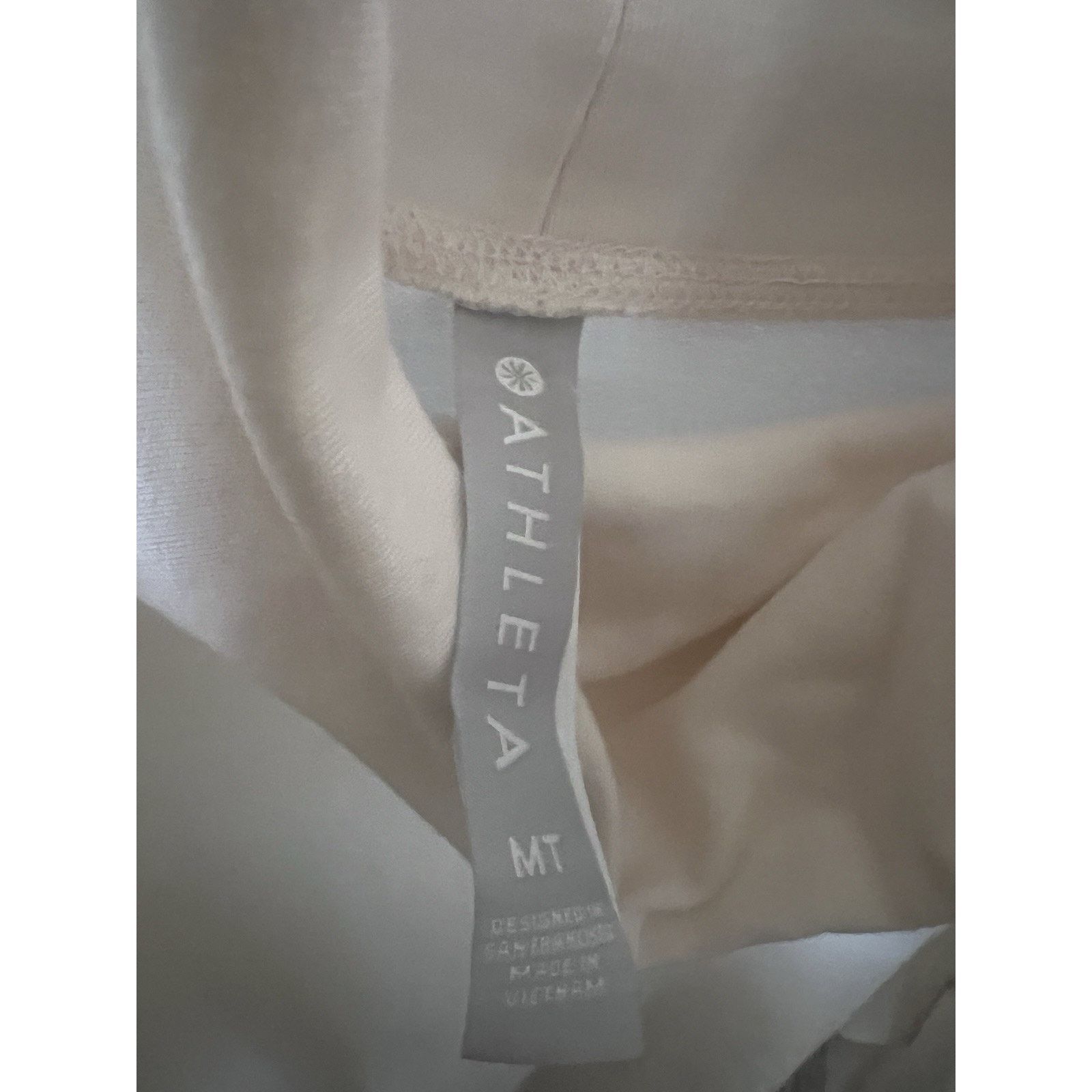 Athleta Athleta Cream Cropper Funnel Neck Nirvana Top Shirt MT New Size M / US 6-8 / IT 42-44 - 8 Thumbnail