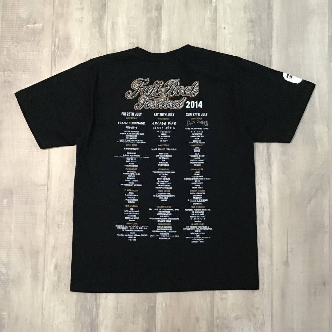 Bape 2014 BAPE × Rockin' Jelly Bean Fuji Rock Festival T-shirt Size US M / EU 48-50 / 2 - 4 Thumbnail