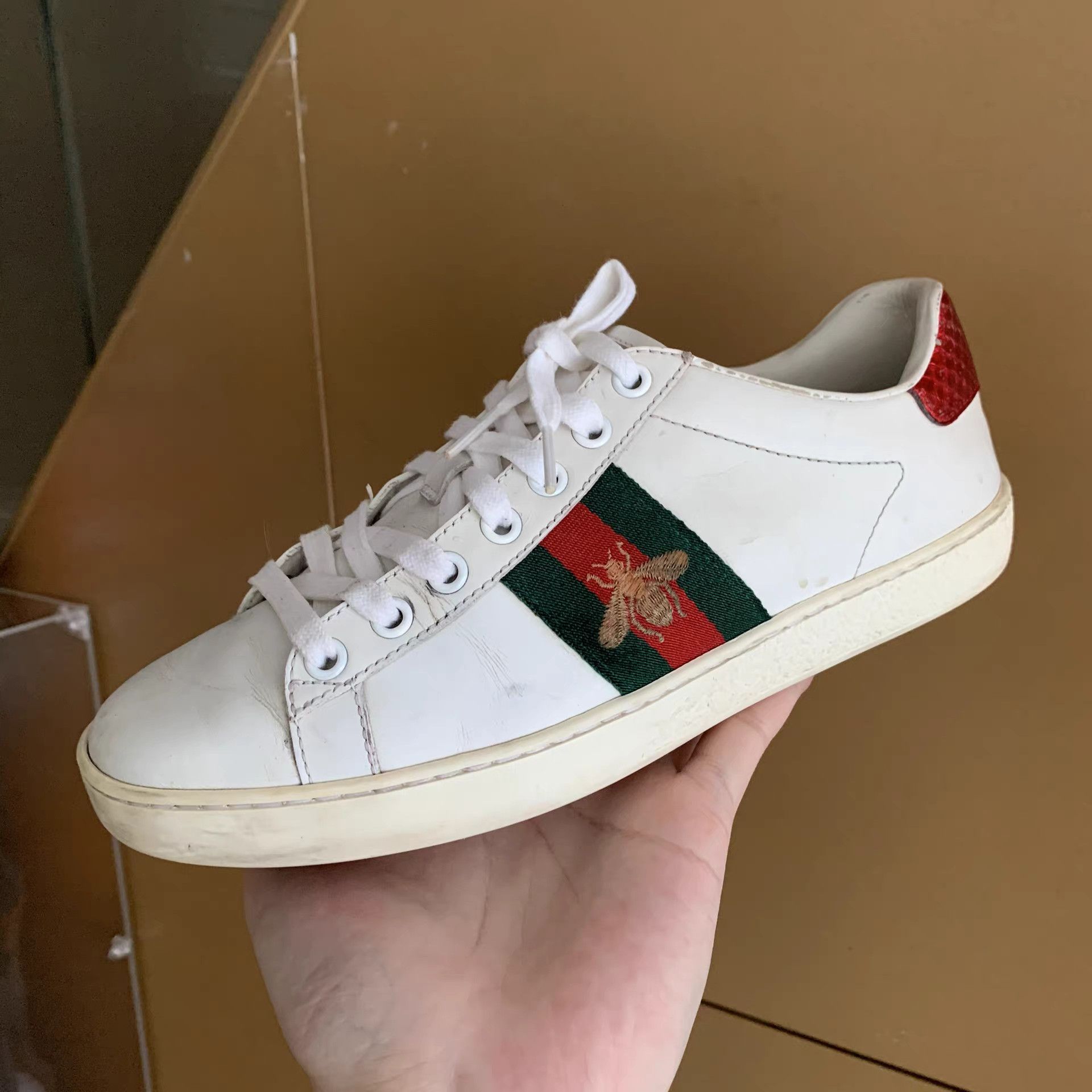 Gucci Gucci Bee Ace Sneakers Size US 6.5 / IT 36.5 - 1 Thumbnail