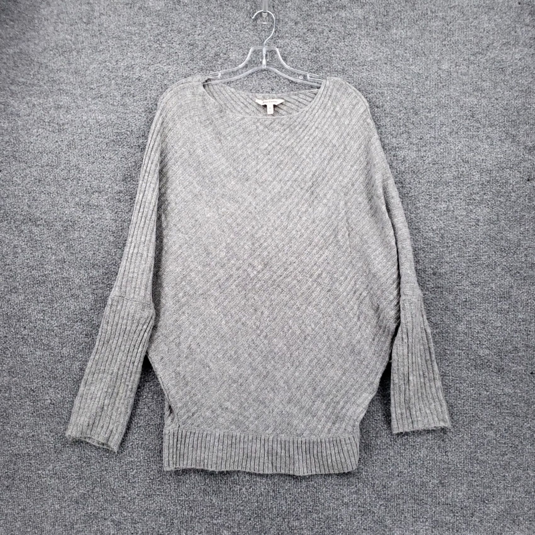Juicy Couture Juicy Couture Sweater Womens Medium Gray Tunic Boat Neck Dolman Long Sleeves Size M / US 6-8 / IT 42-44 - 2 Thumbnail