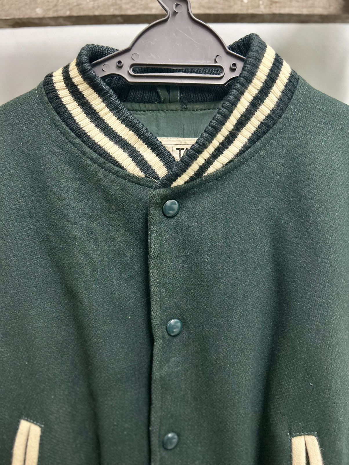 Other Vintage TAC Corporation Wool Varsity Jacket Size US L / EU 52-54 / 3 - 3 Thumbnail