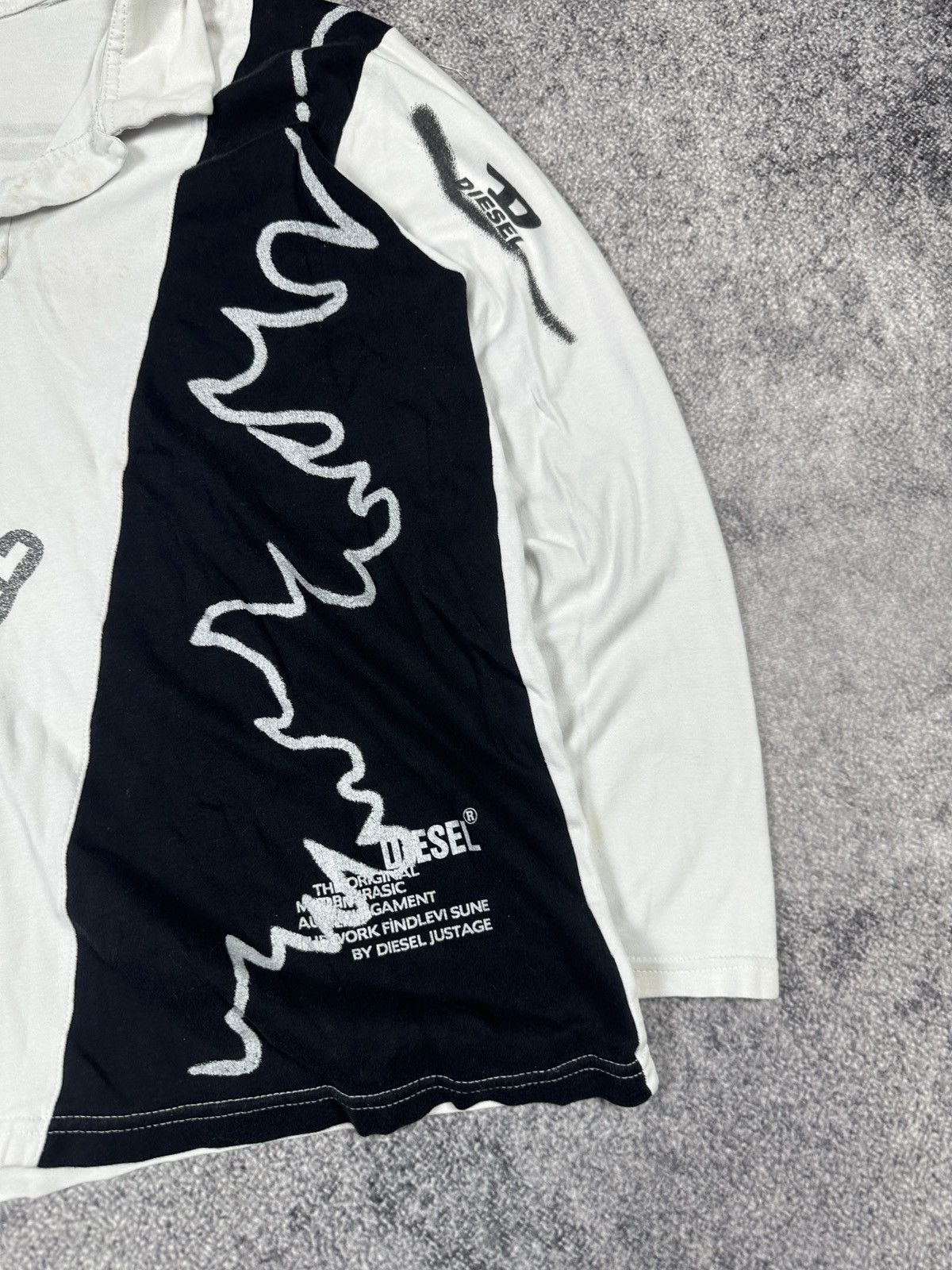 Diesel Y2K Vintage Diesel Logo Long Polos Avant Garde Style Opium Size US M / EU 48-50 / 2 - 3 Thumbnail
