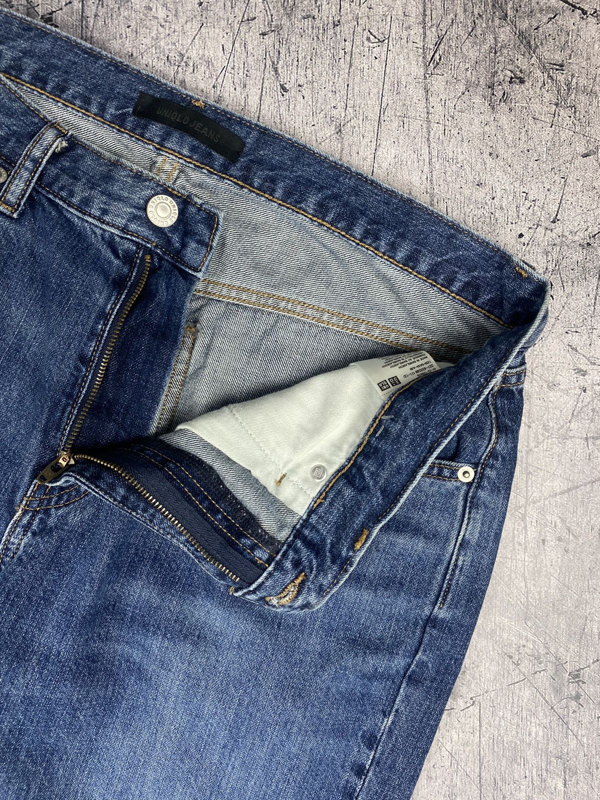 Christophe Lemaire × Japanese Brand × Uniqlo Uniqlo Dark Blue Indigo Jeans Denim Pants Size US 33 - 11 Thumbnail