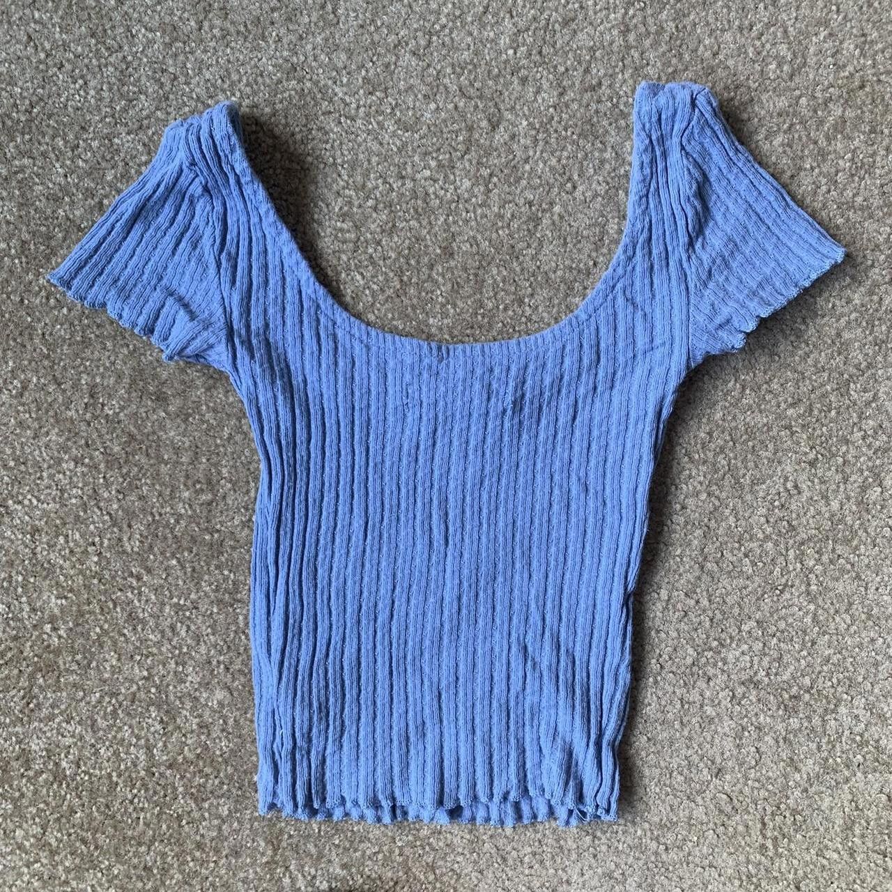 Urban Outfitters Urban Outfitters Blue Crop Top Size XS / US 0-2 / IT 36-38 - 2 Thumbnail