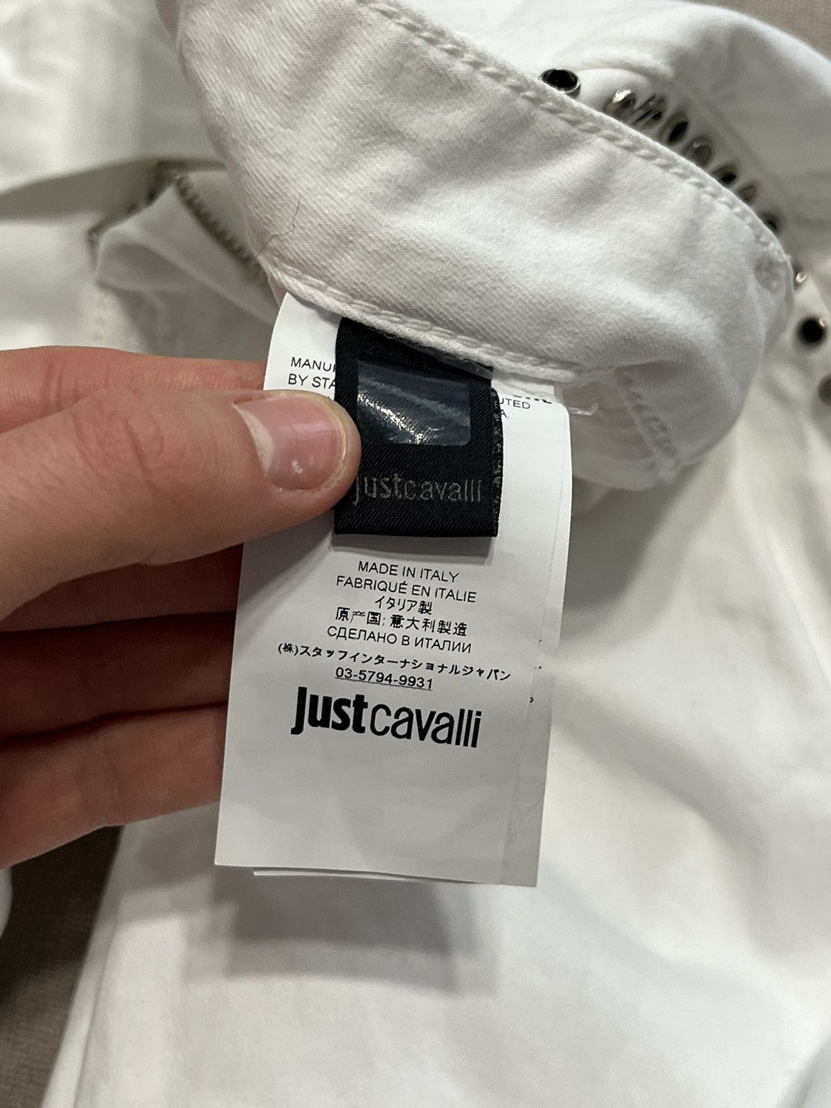 Roberto Cavalli Roberto Just Cavalli Womens White Skinny Jeans Denim Size 28 Size 27" / US 4 / IT 40 - 12 Thumbnail