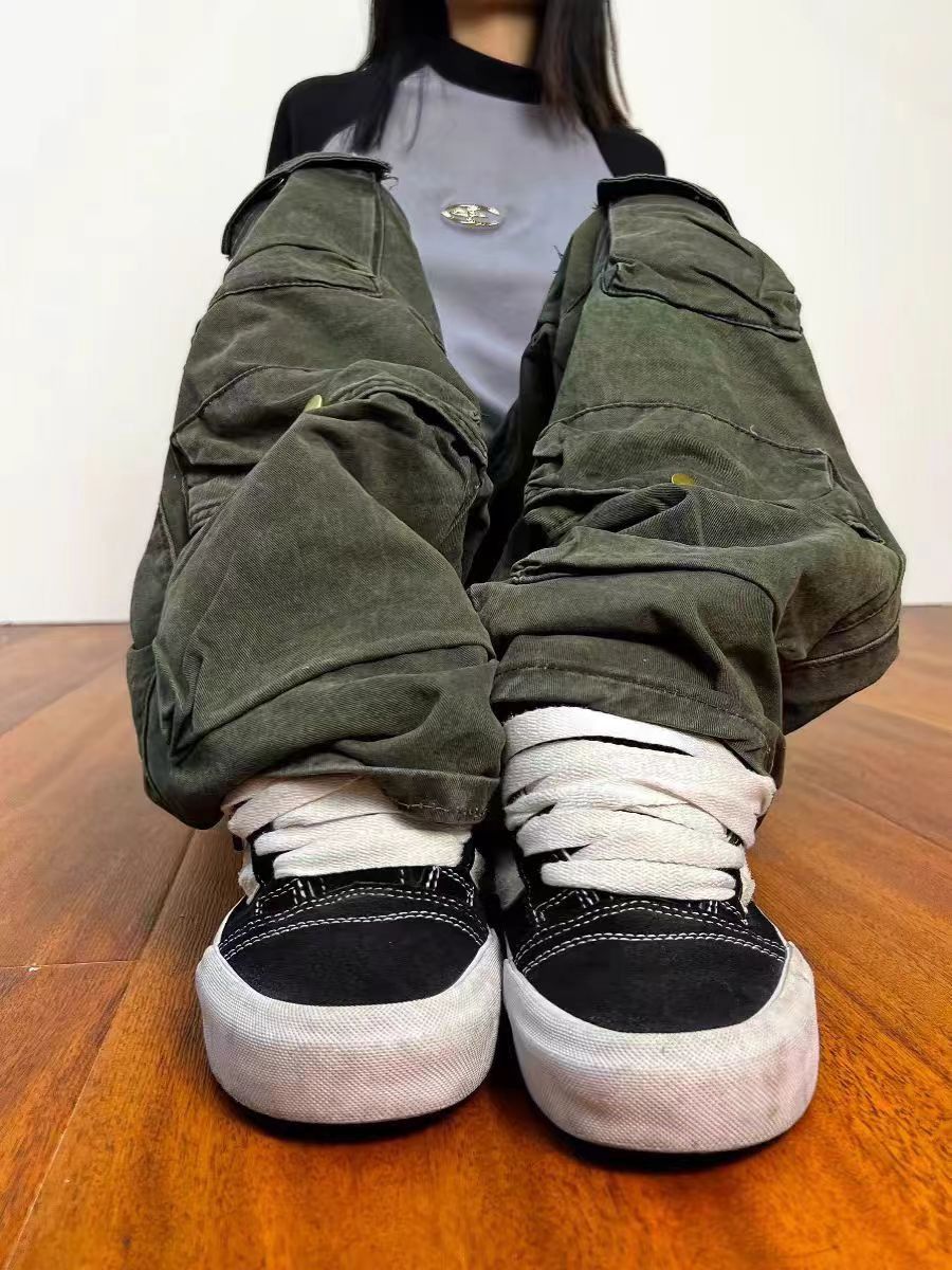 Japanese Brand × Vintage Vintage Street Multi-Pocket Loose Casual Workwear Jeans Size US 30 / EU 46 - 3 Thumbnail