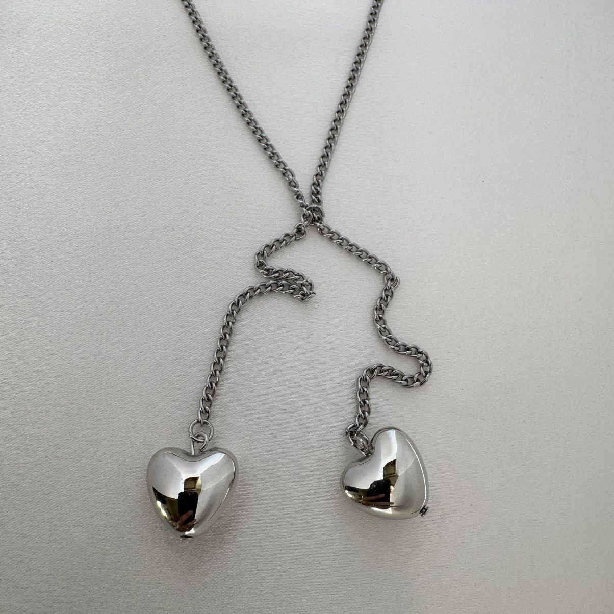 Other Silver Love Heart Pendant Necklace for Women Size ONE SIZE - 2 Thumbnail