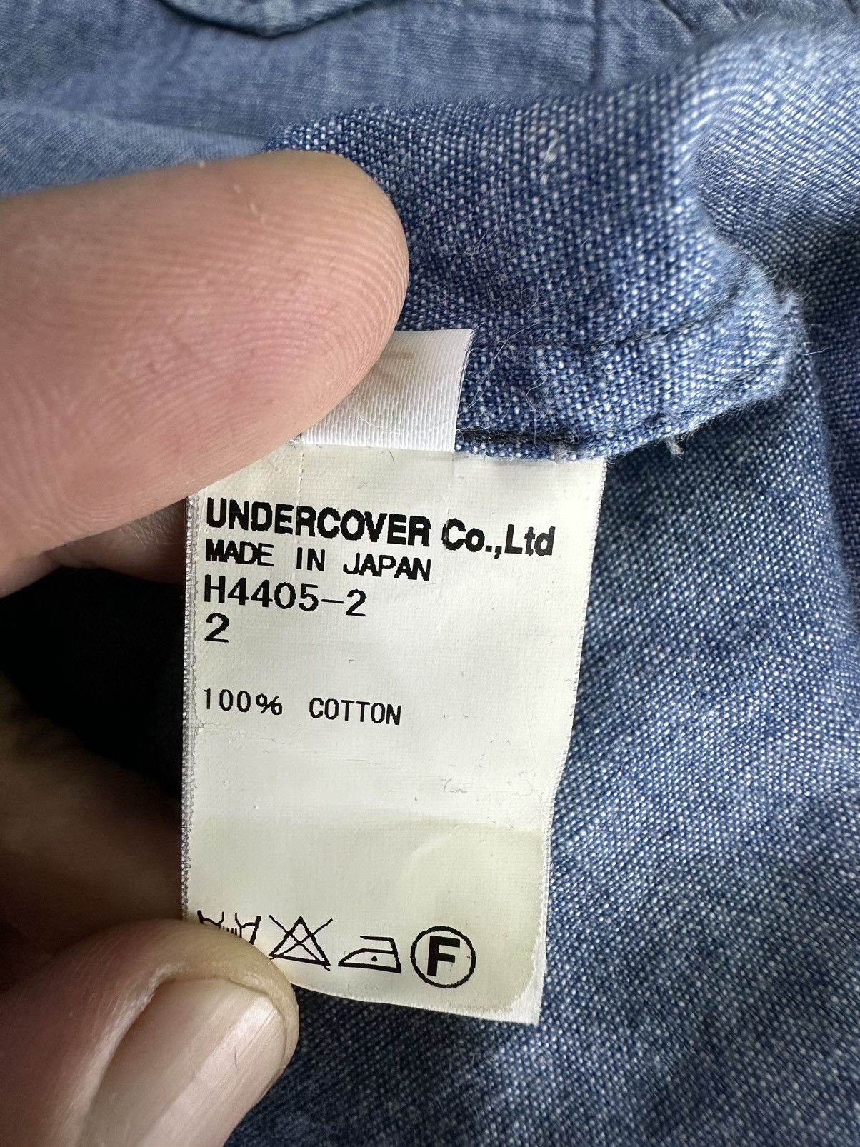 Undercover Vintage Undercoverism Denim Long Sleeve Collar Tee Size US S / EU 44-46 / 1 - 15 Thumbnail