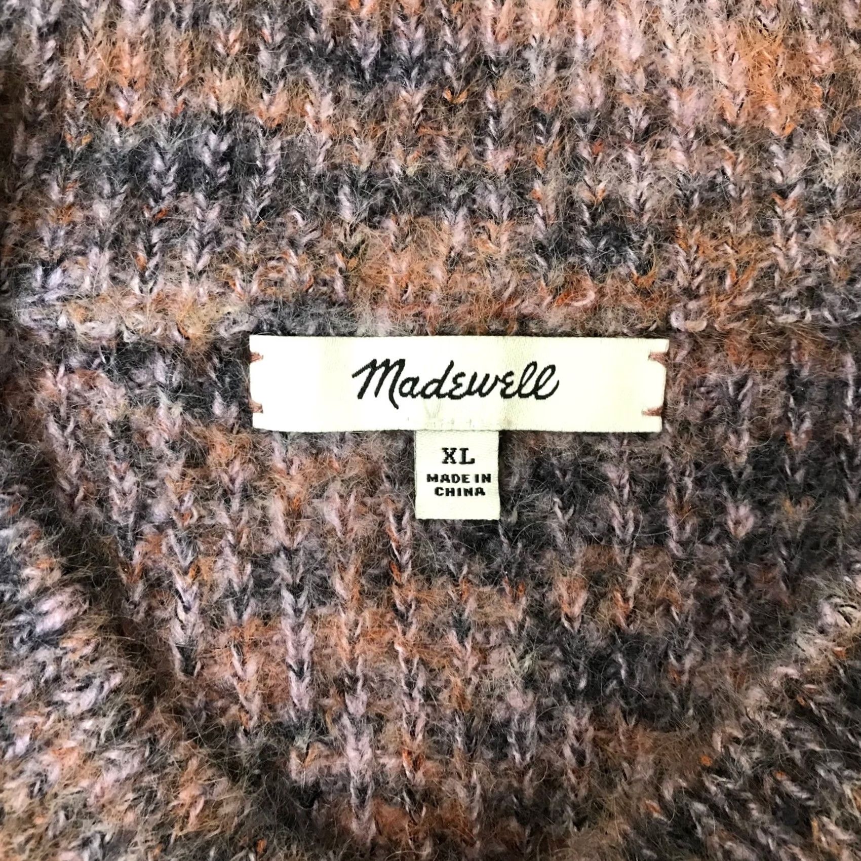 Madewell Madewell Marled Knit Balloon Sleeve Pullover Pink XL Cozy Casual Sweater Size XL / US 12-14 / IT 48-50 - 7 Thumbnail
