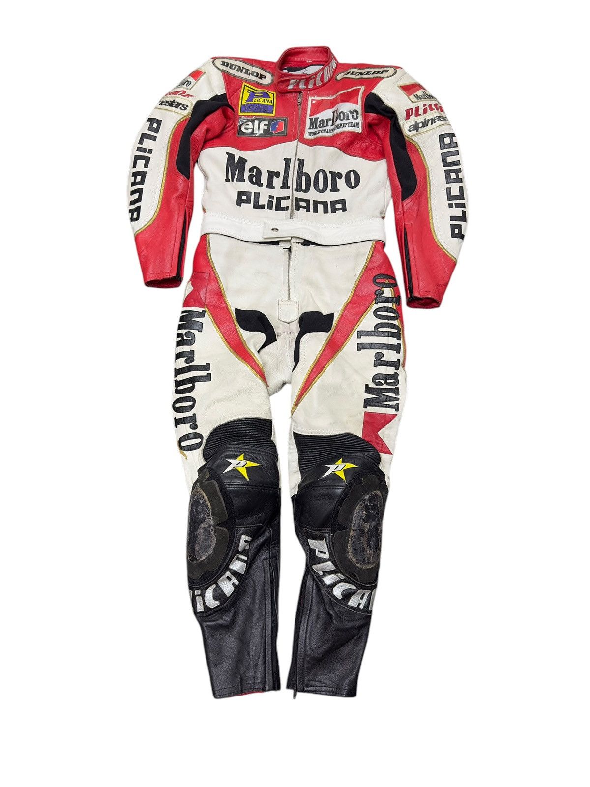 Vintage Marlboro Leather Racing Suit Separated