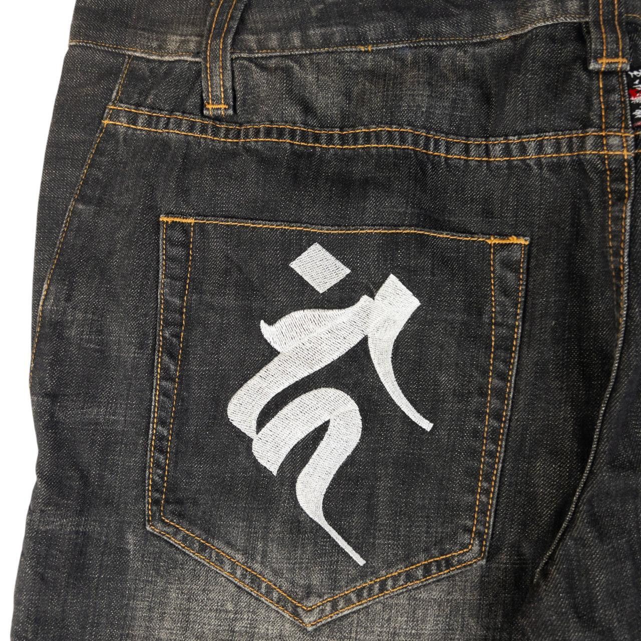 Other Vintage Jizo Bosatsu Embroidered Japanese Denim Jeans W40 Size US 40 / EU 56 - 7 Thumbnail