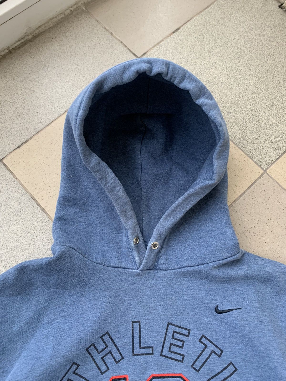 Nike × Vintage 90s Nike Vintage Streetwear Hoodie Athletic Dept Big Logo Size US XL / EU 56 / 4 - 8 Thumbnail