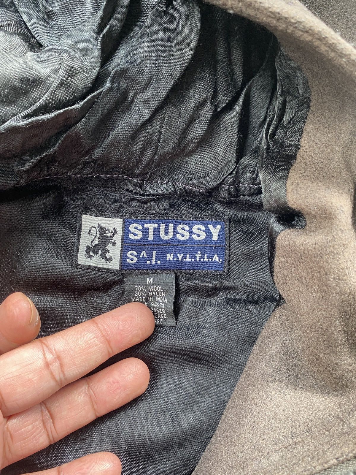 Stussy VINTAGE STUSSY N.Y.L.T.L.A WOOL HOODED JACKET Size US XL / EU 56 / 4 - 9 Thumbnail