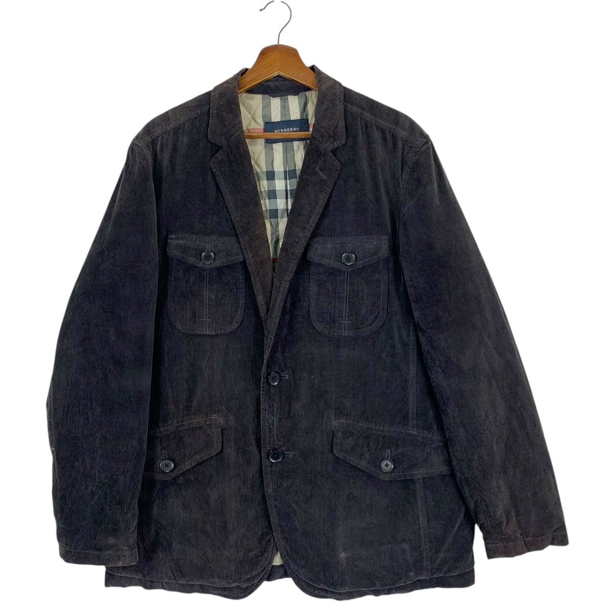 Burberry Vintage Burberry London Corduroy Jacket Size US XL / EU 56 / 4 - 1 Thumbnail